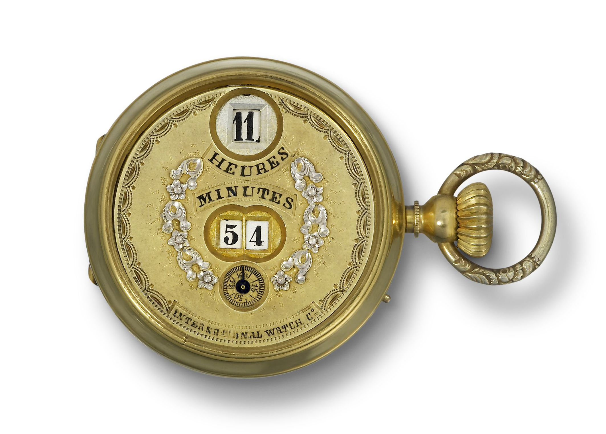Uhr Rüegger Pallweber on display at the IWC museum