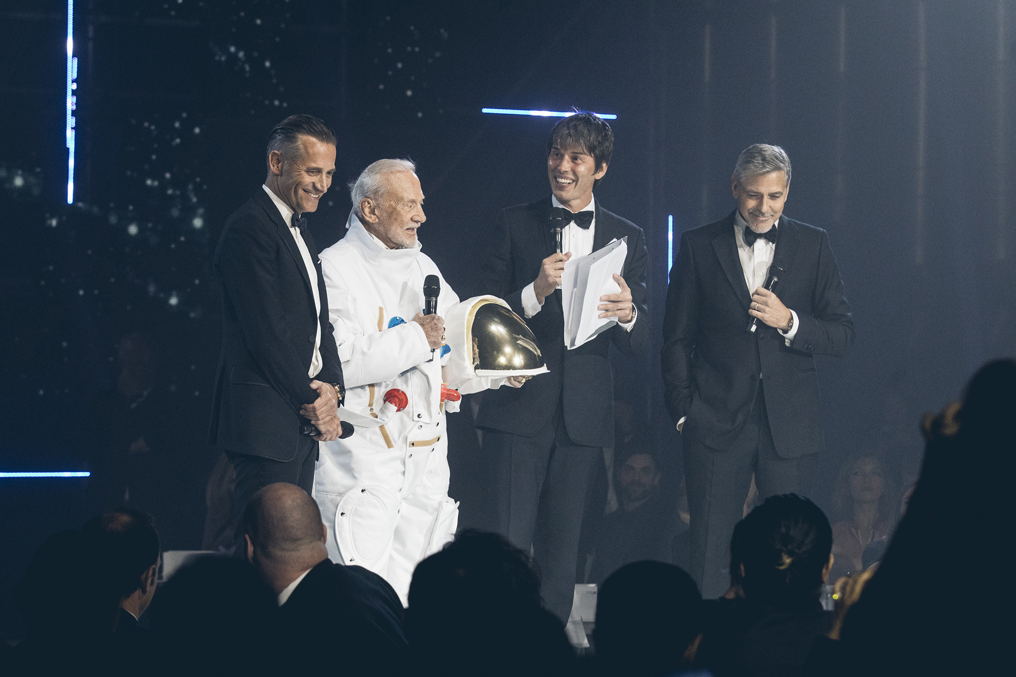 Buzz Aldrin, Professor Brian Cox, George Clooney
