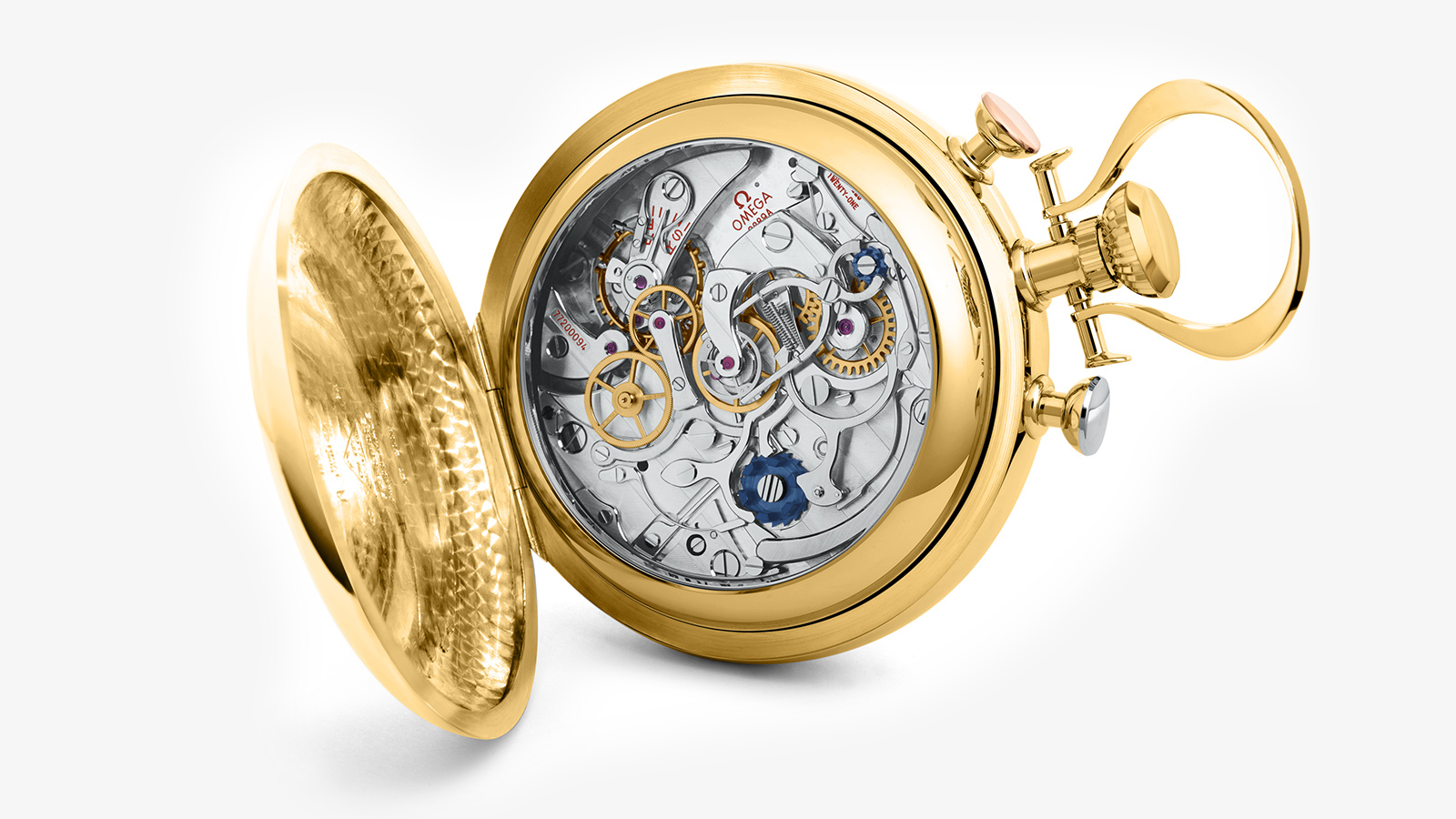 Casebook of the Olympic Pocket Watch 1932 Rattrapante Chronograph