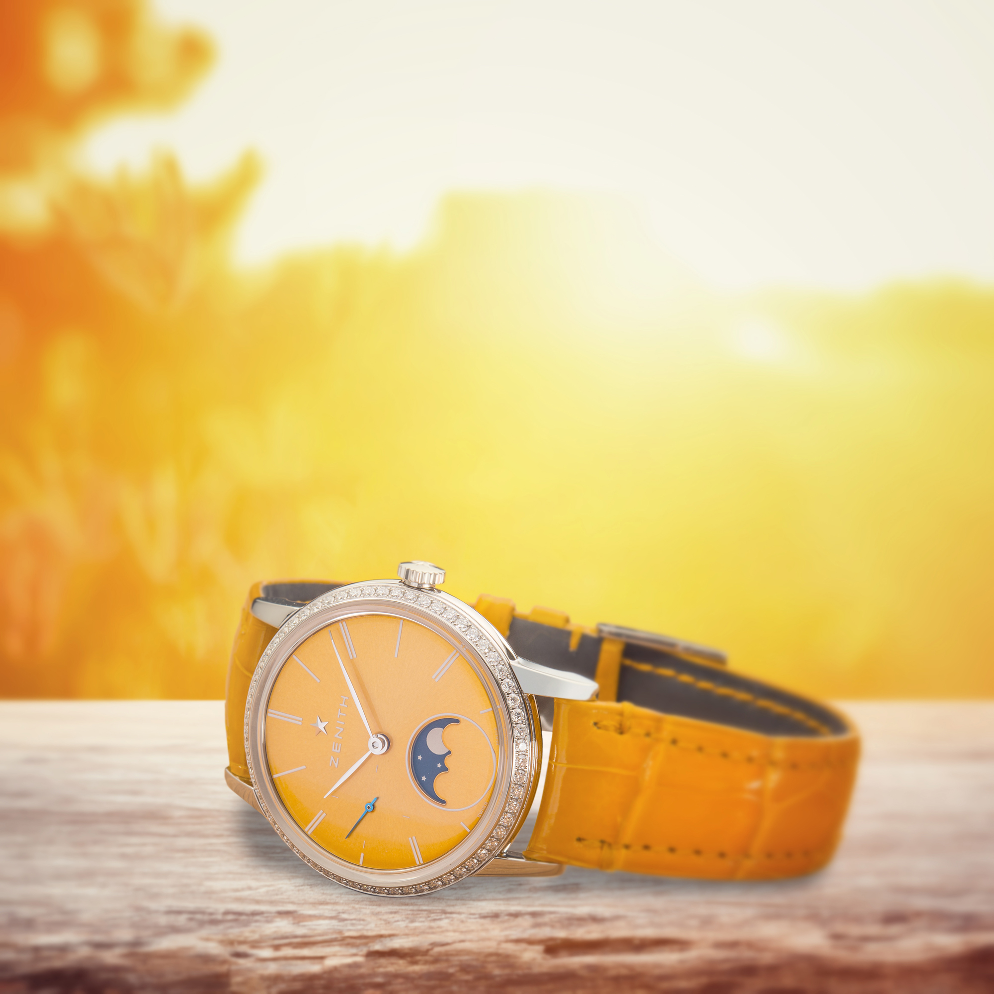 Elite Lady Moonphase Yellow