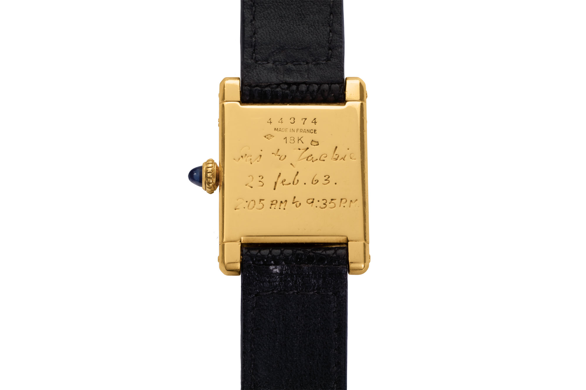Caseback with the inscription