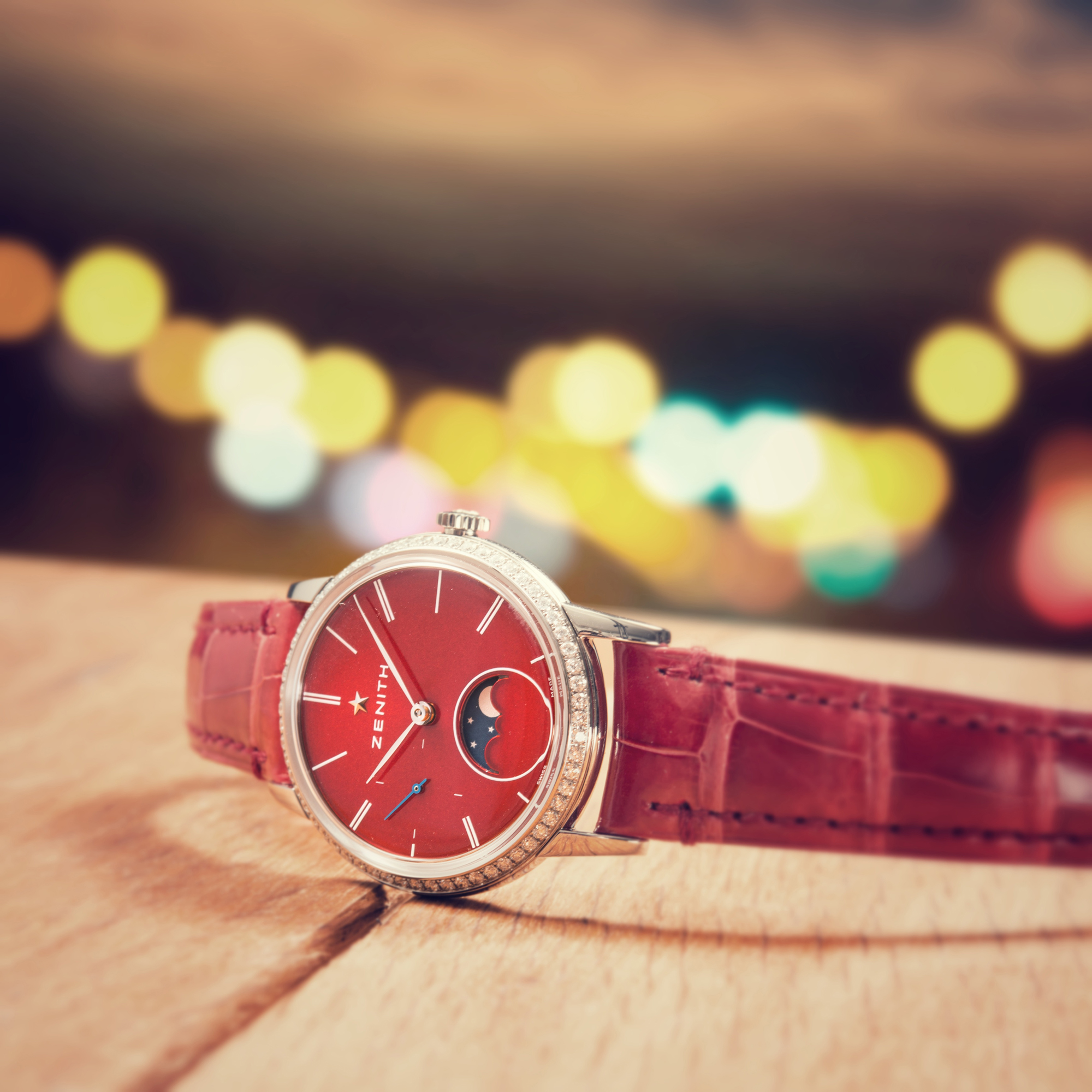 Elite Lady Moonphase Red