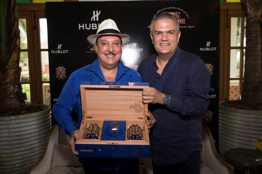 Carlito Fuente and Ricardo Guadalupe at the Chateau de la Fuente