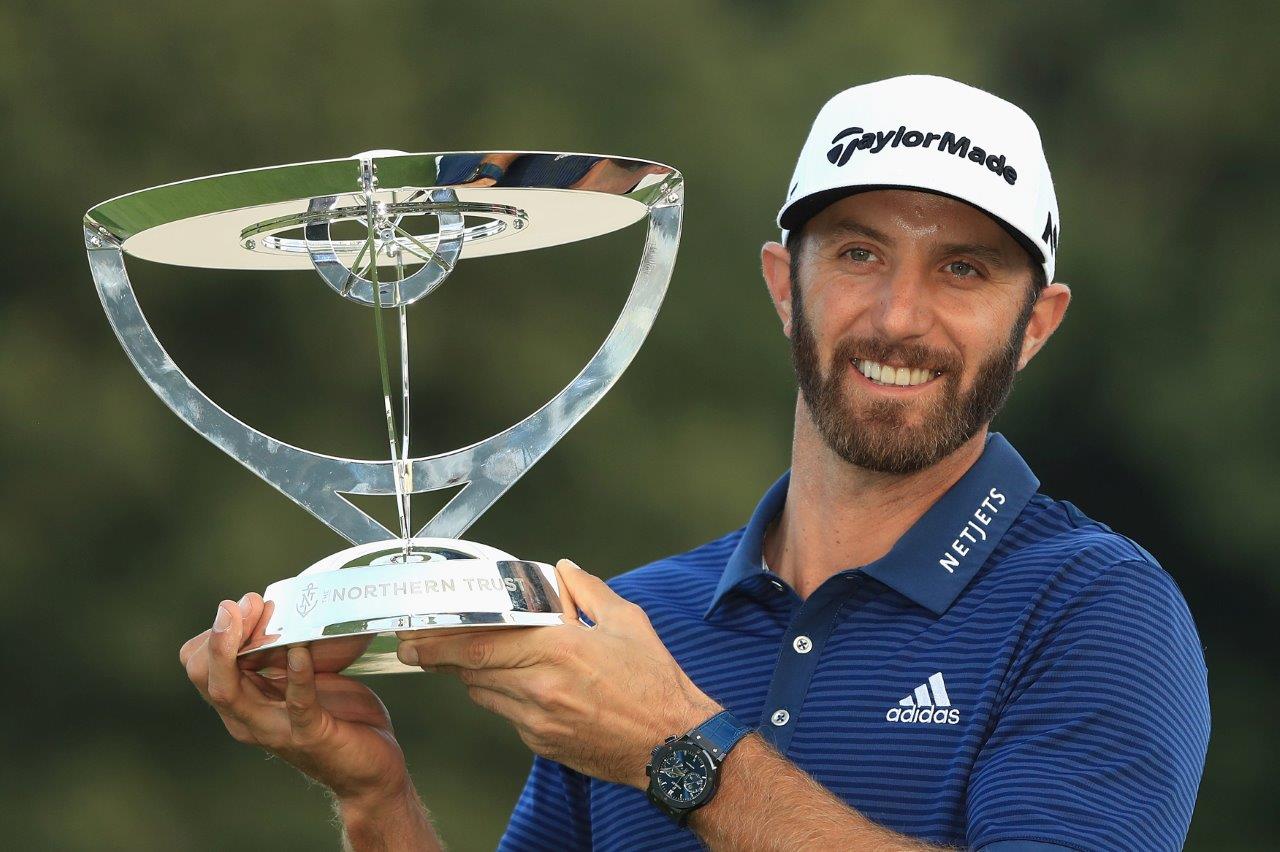 Dustin Johnson wins The Northern Trust Open.