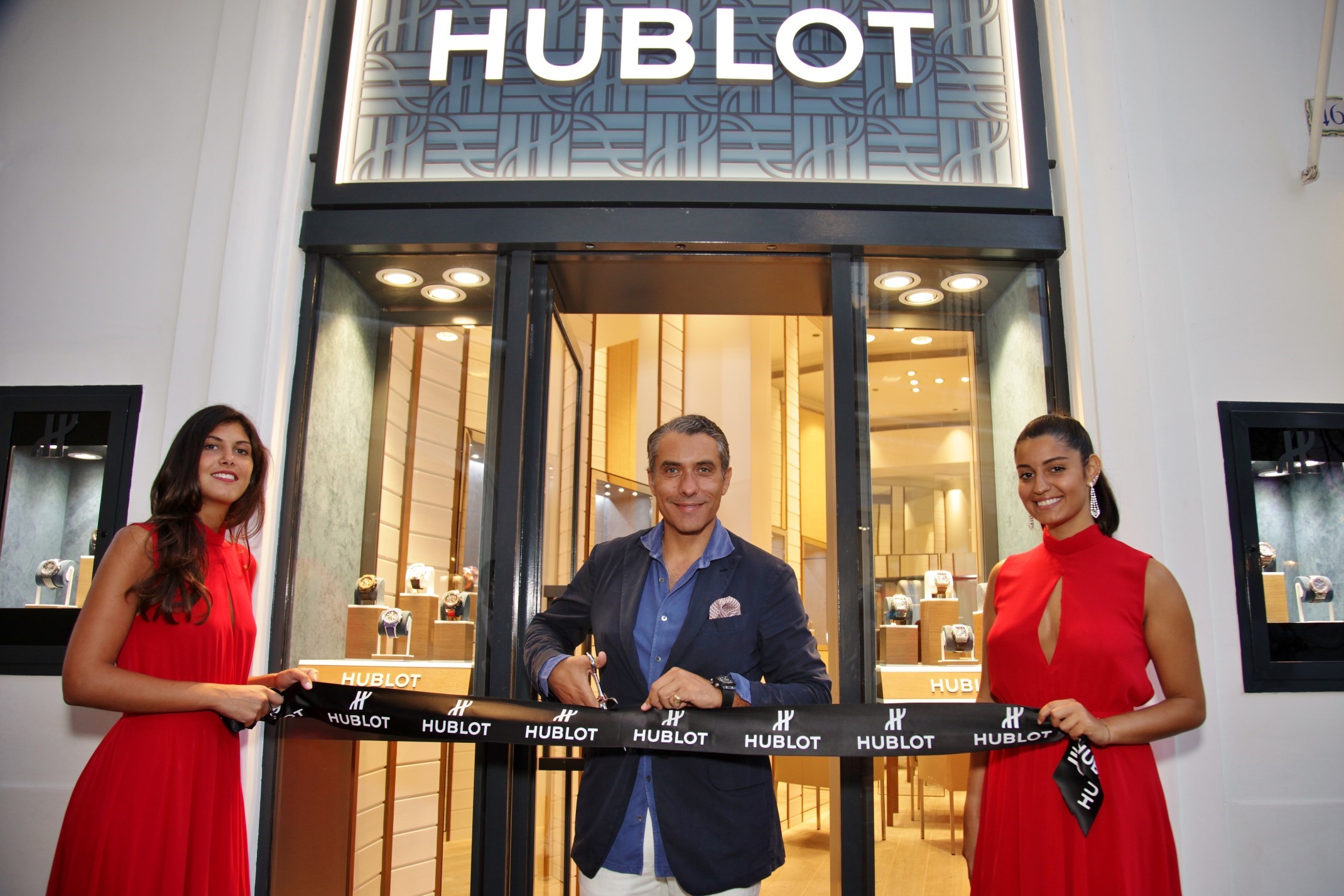 Augusto Capitanucci, Hublot Mediterranean Regional Director at the Capri Boutique Opening
