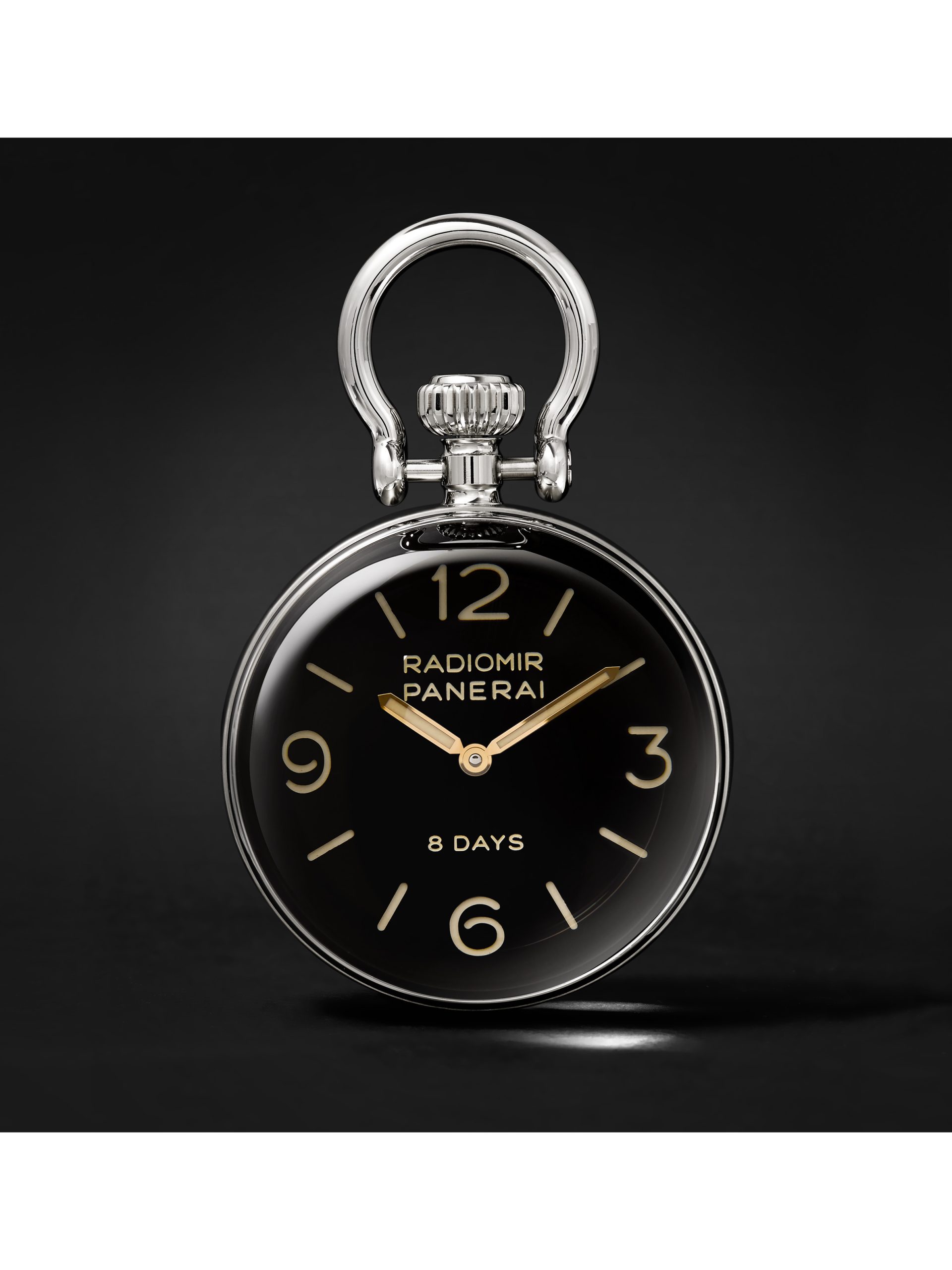 Panerai Radiomir 8 Days 65mm Stainless Steel Table Clock