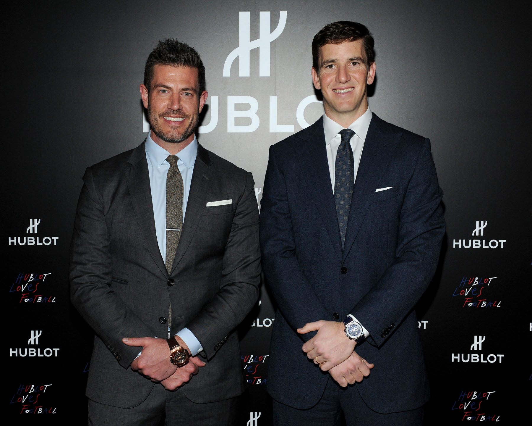 Jesse Palmer and Eli Manning launching the Hublot Classic Fusion Chronograph New York.jpg