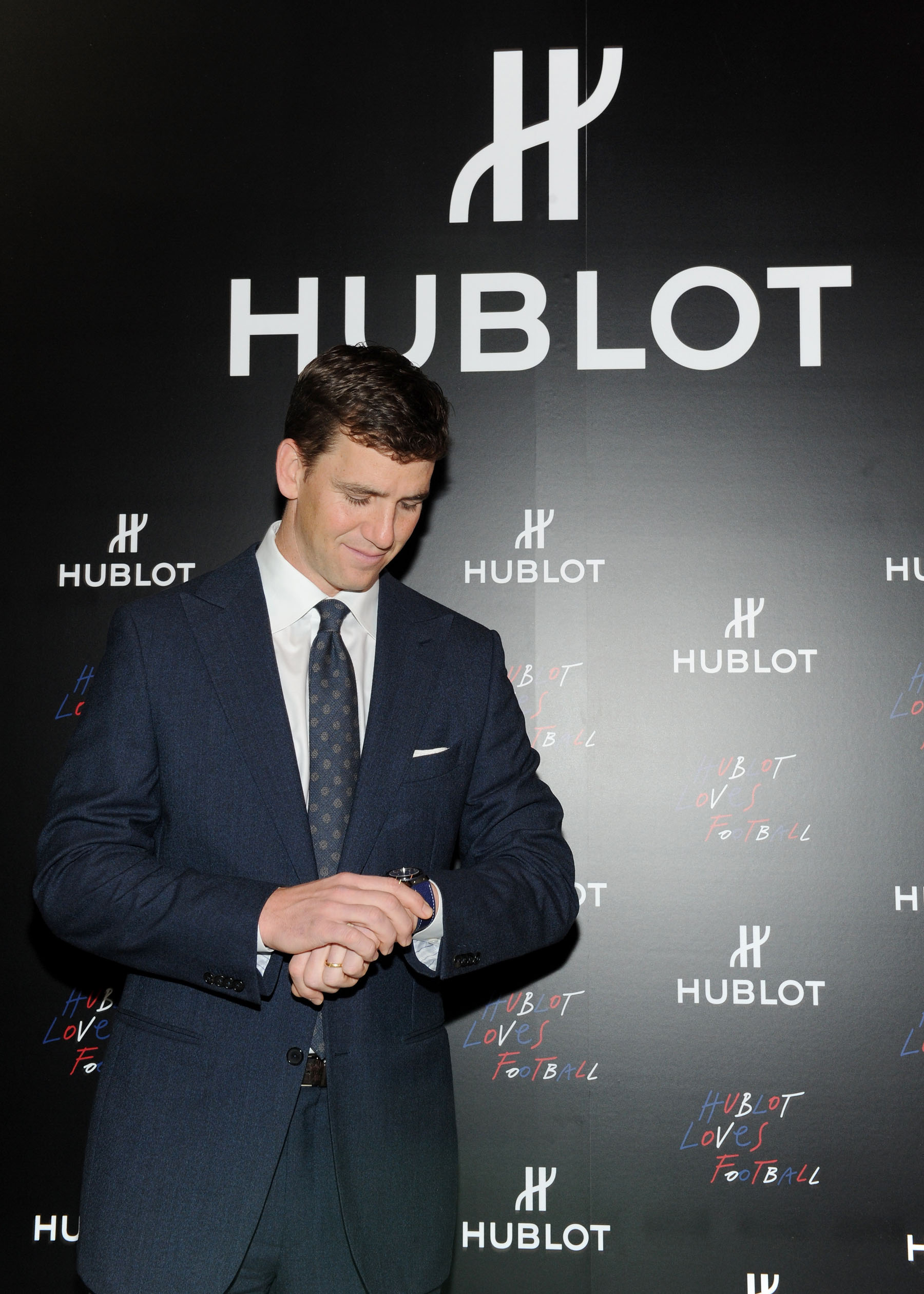 Eli Manning wearing the Hublot Classic Fusion Chronograph New York.jpg