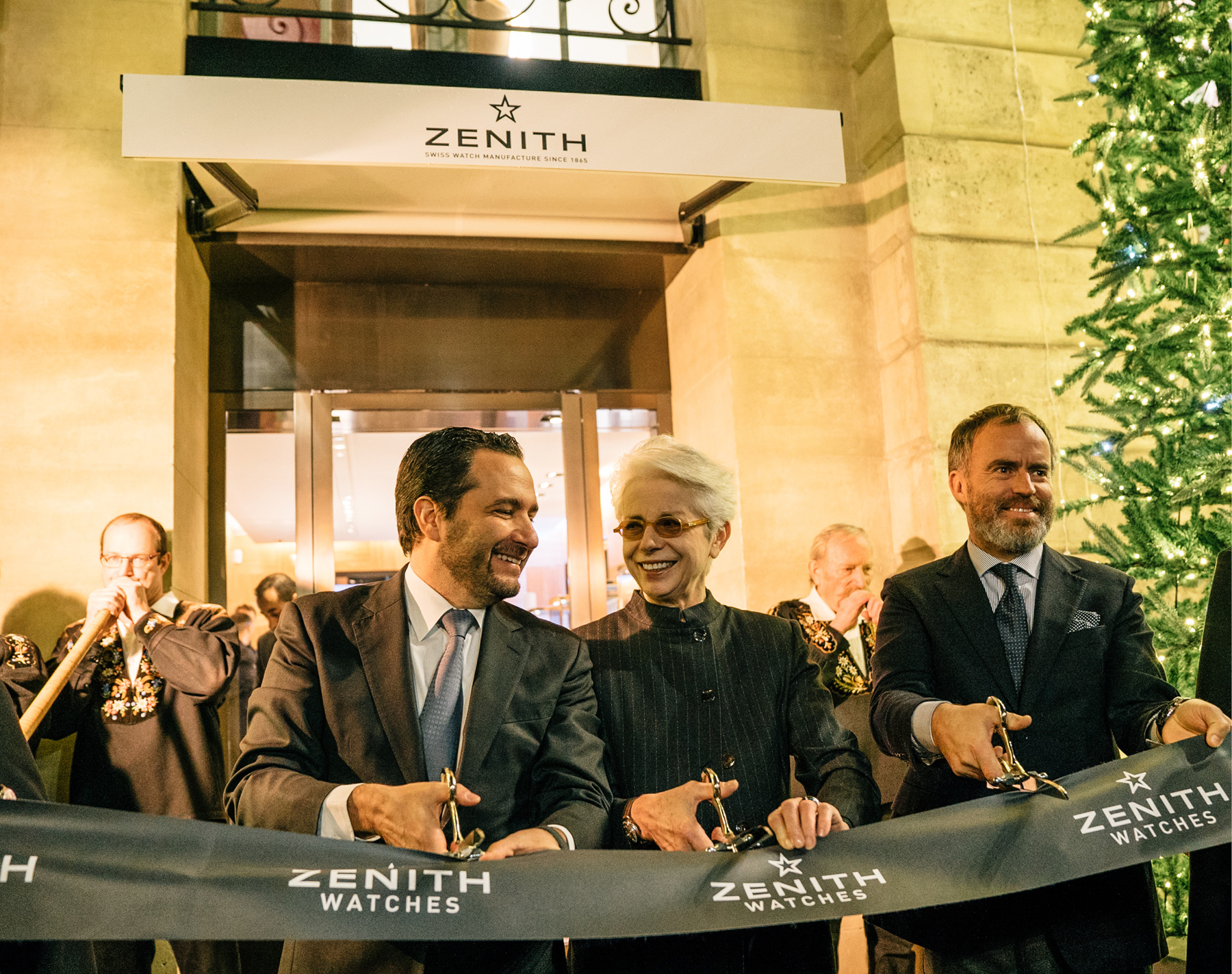 Zenith Vendôme Julien Tornare CEO ZEnith, Béatrice de Plinval Présidente du Comité Vendôme, Arnaud Vidal DG Zenith France, Belux.jpg