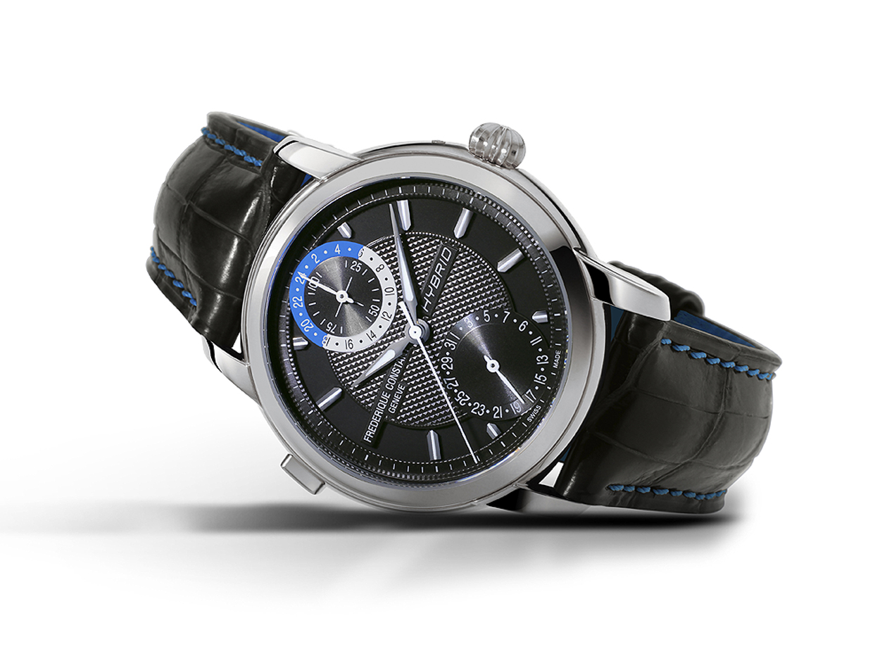 The Frederique Constant Hybrid Manufacture with gray dial (Ref. FC-750DG4H6) is limited to 888 pieces.