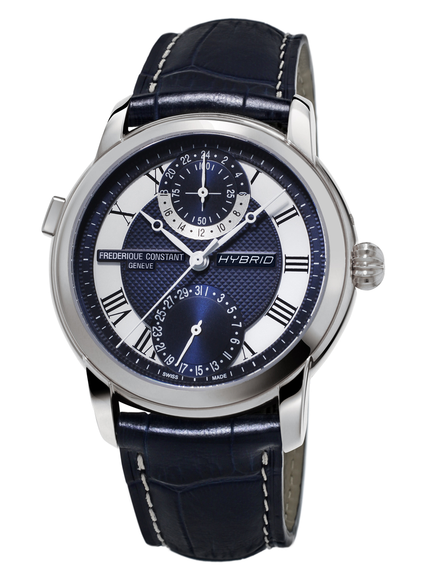 Frederique Constant Hybrid Manufacture with navy dial (Ref. FC-750MCN4H6)