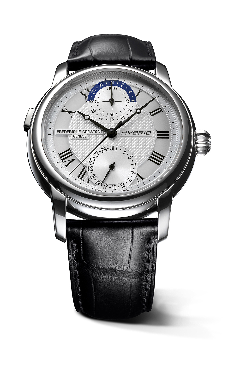 Frederique Constant Hybrid Manufacture with silvered dial (Ref. FC-750MC4H6)