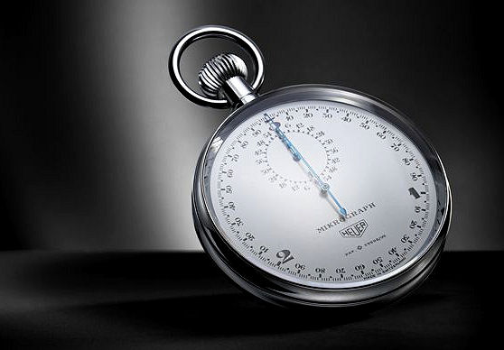 The original Heuer Mikrograph stopwatch, which went into production in 1916.