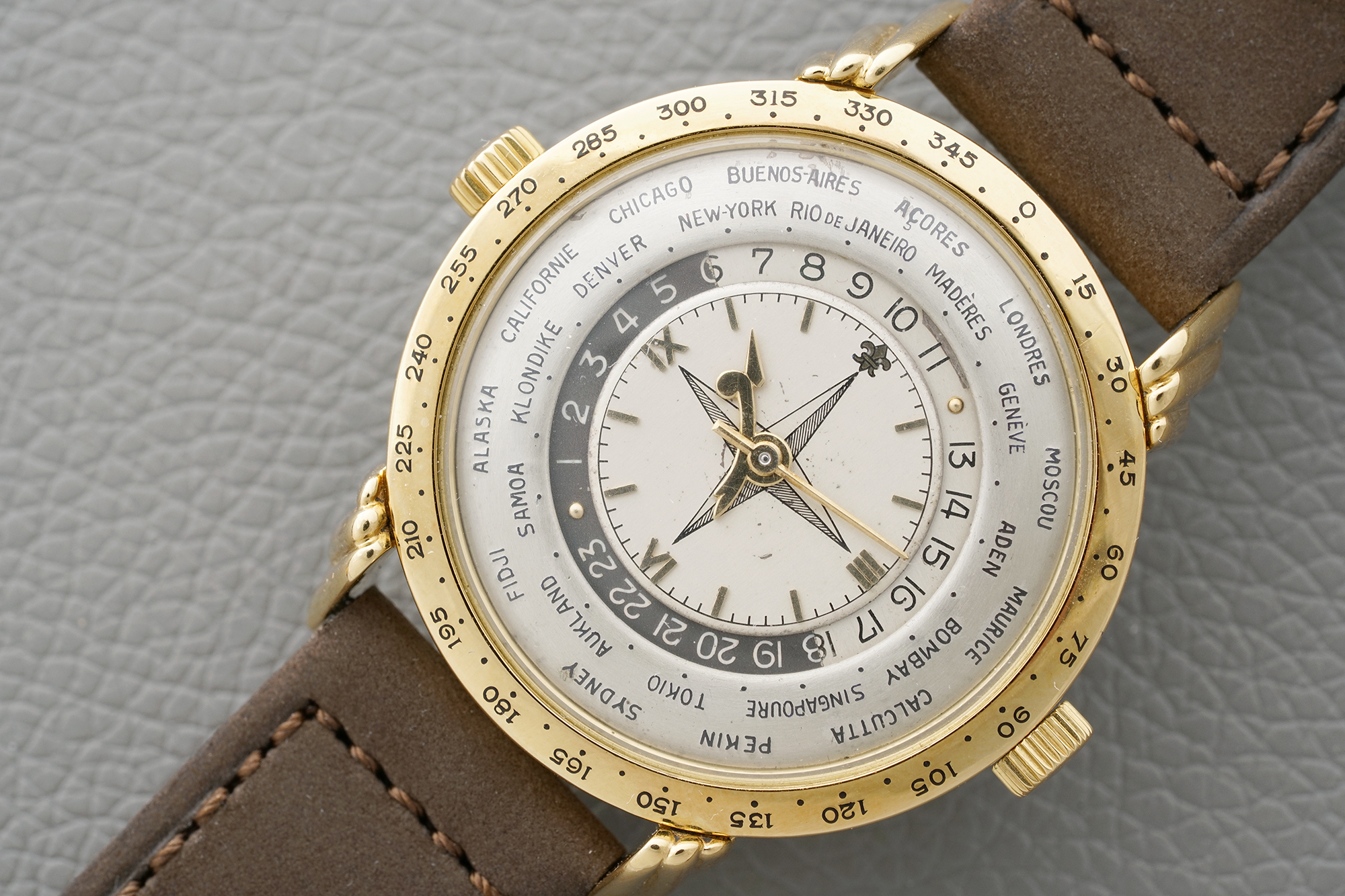 Louis Cottier Two Crown Worldtimer wristwatch prototype.jpg