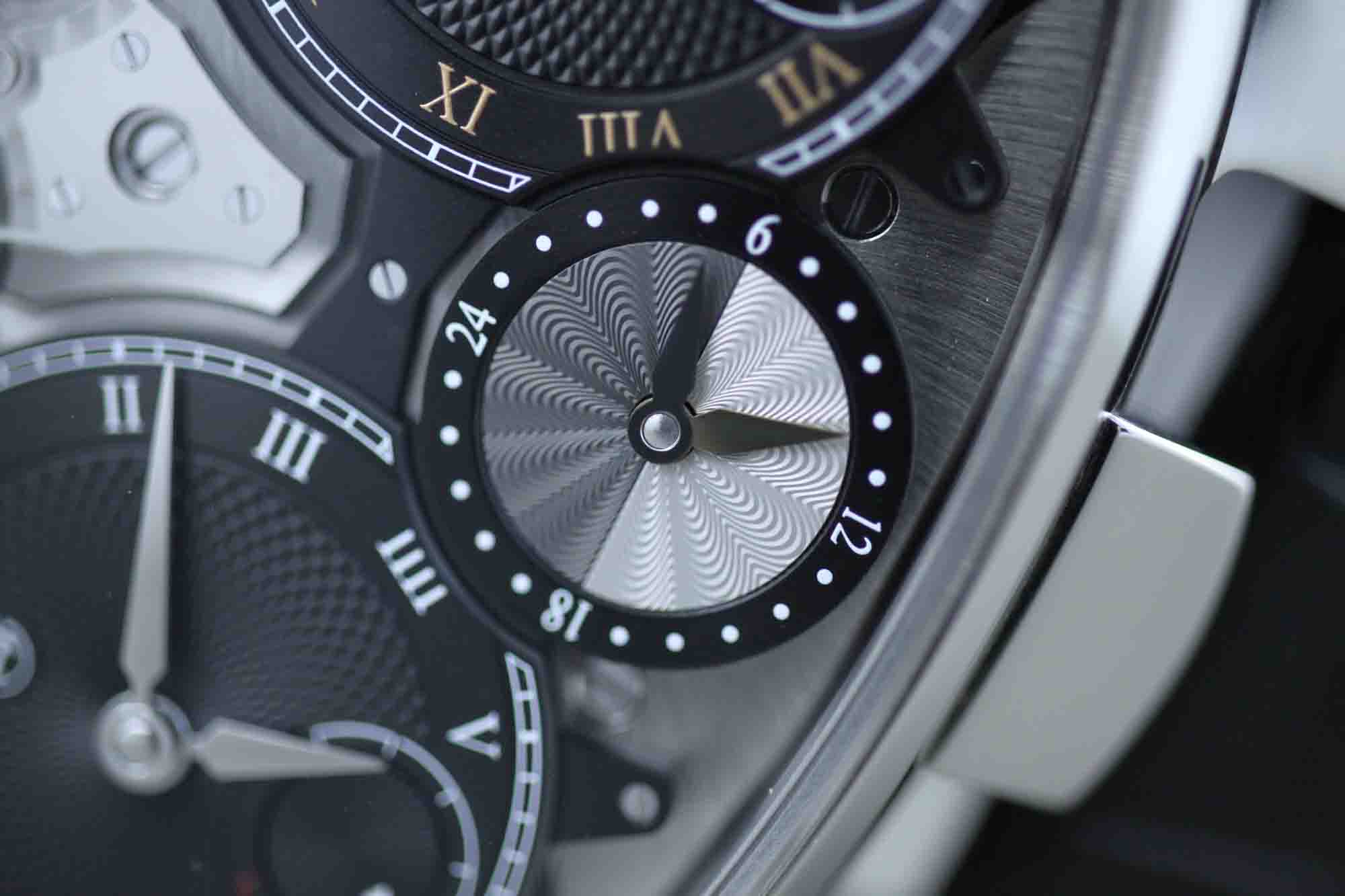 The 24-hour indicator on the Armin Strom Masterpiece 1 Dual Time Resonance