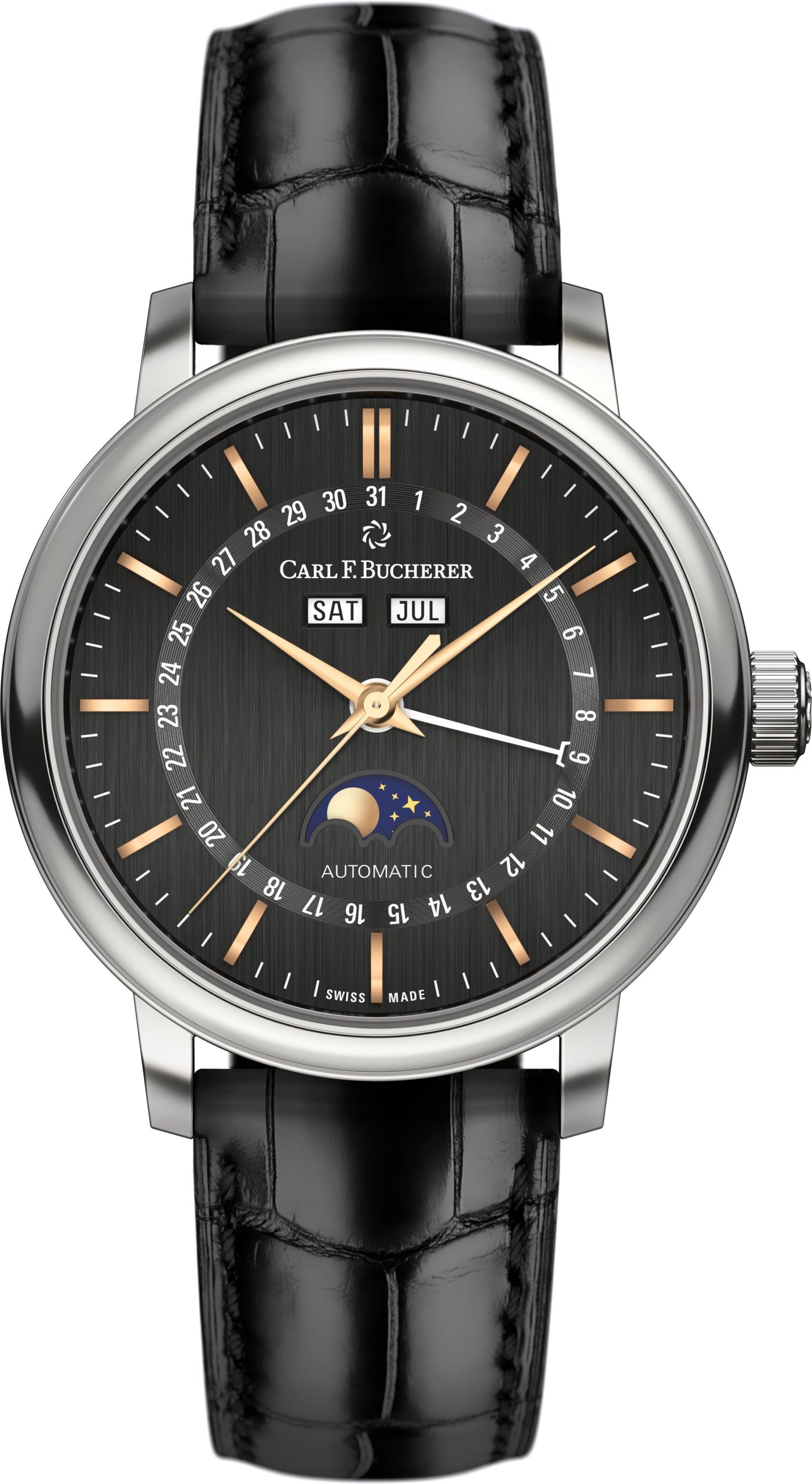 Elegance around the clock_The new Adamavi FullCalendar with black dial and leather strap-2.jpg
