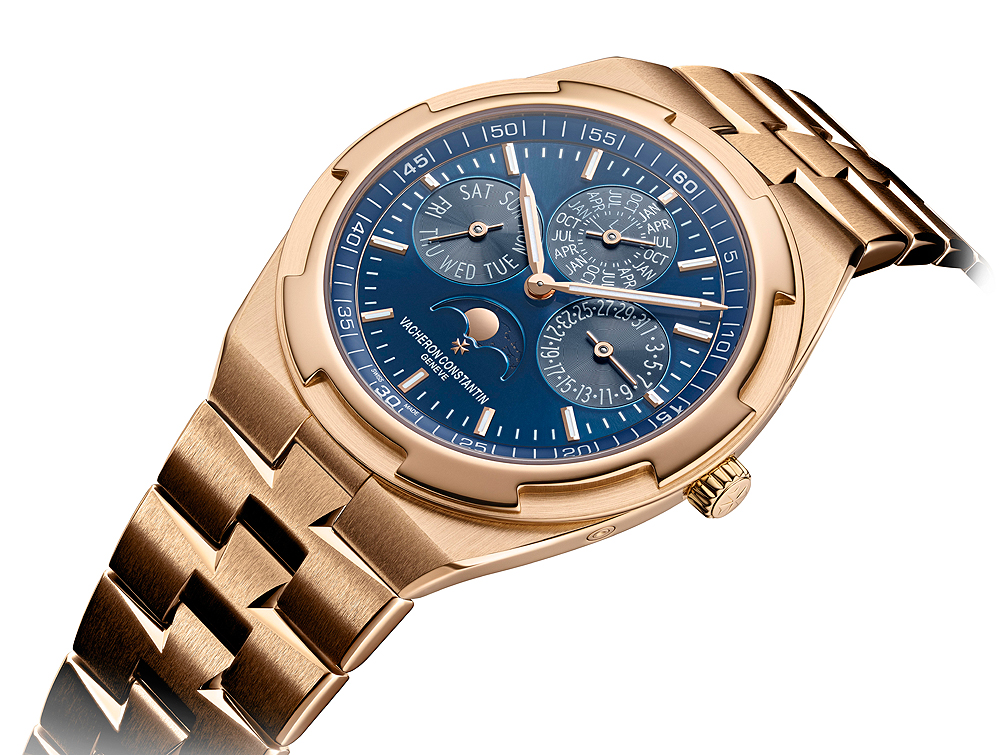 In 2020, Vacheron Constantin unveiled a version of its Overseas Perpetual Calendar with a blue lacquer dial