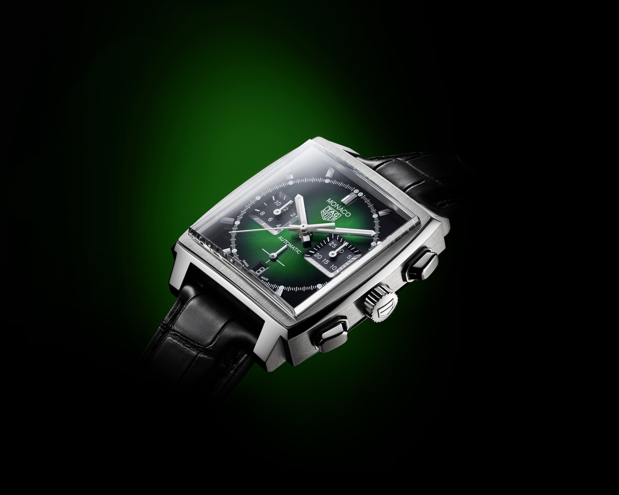 TAG Heuer Monaco Green Dial Calibre Heuer 02