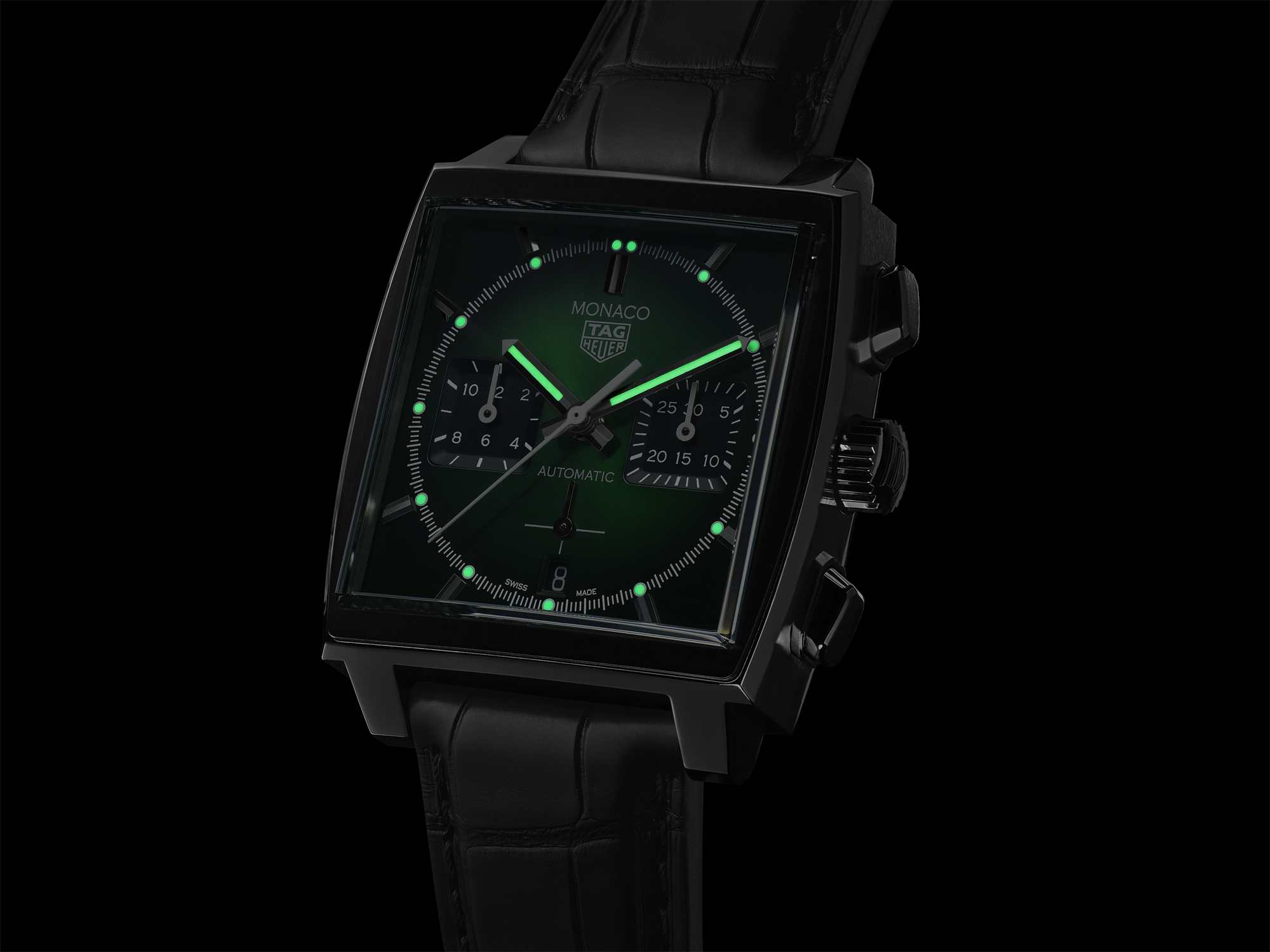 TAG Heuer Monaco Green Dial Calibre Heuer 02
