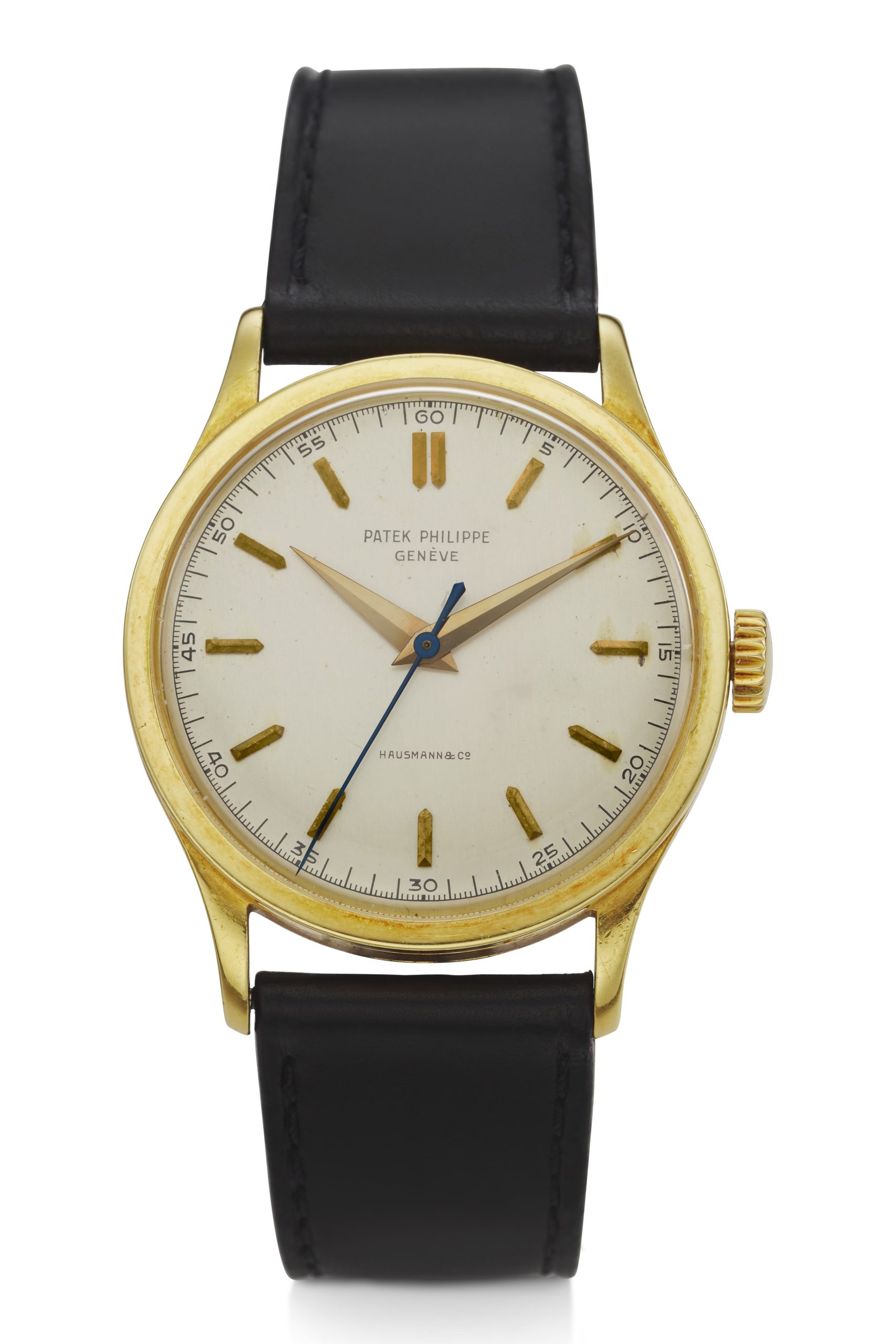 Patek Philippe, Retailed by Hausmann & Co., 18k Gold Wristwatch, Ref. 570, Formerly Owned by Andy Warhol.jpg