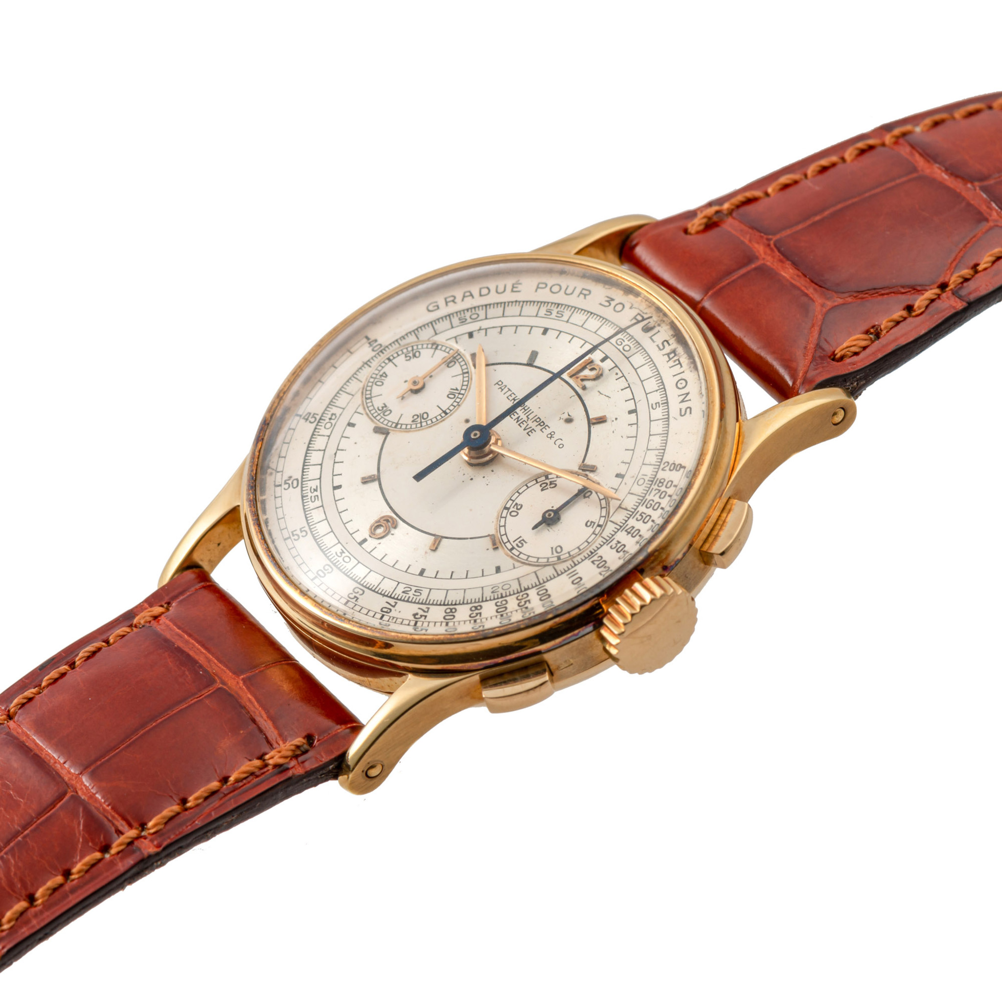 PATEK PHILIPPE, REF. 130, PULSATION SCALE, SECTOR DIAL, YELLOW GOLD