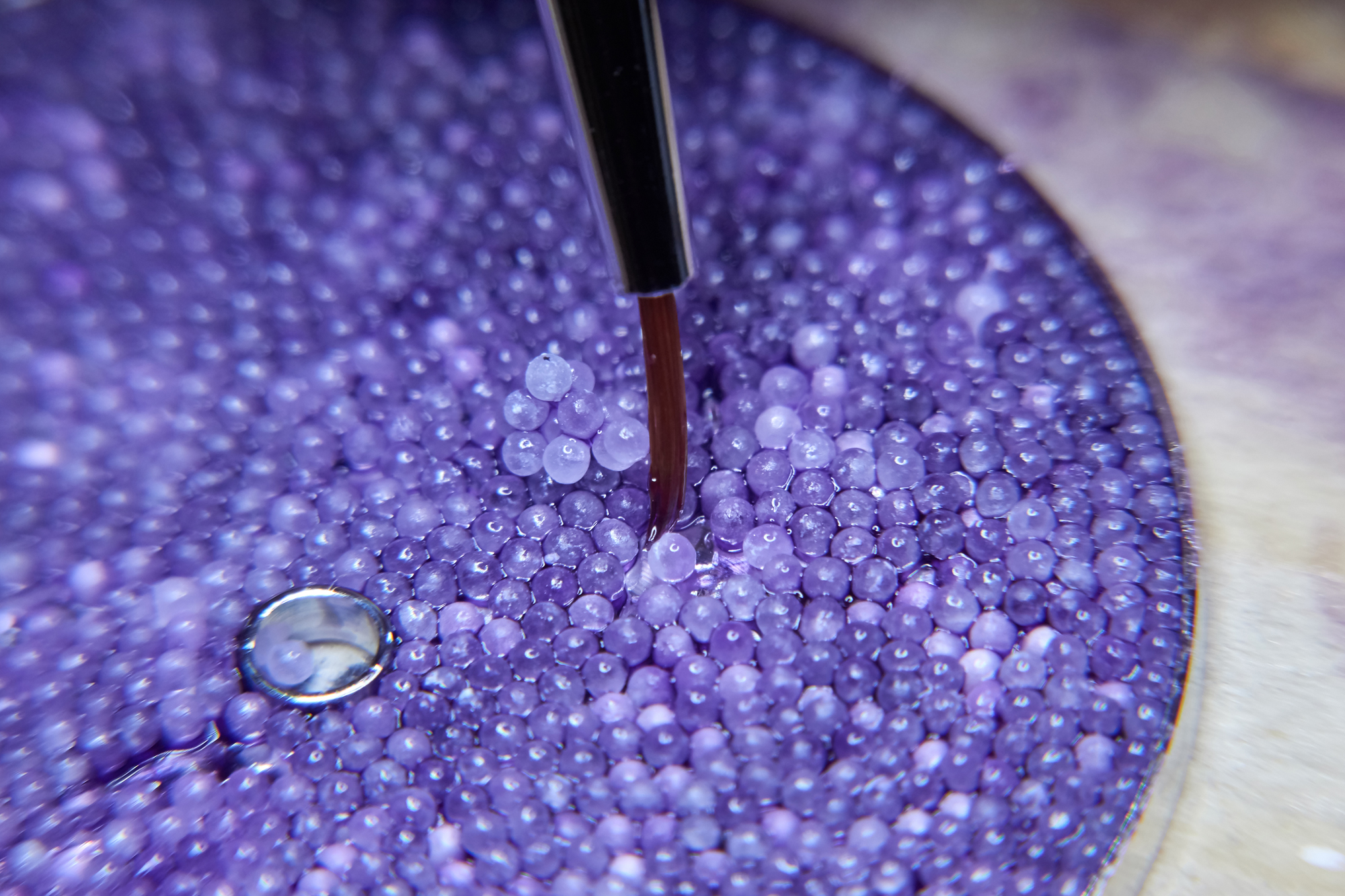 A meticulous process of placing the sugar crystals on the dial which can be done only by expert craftsman at the House of BOVET 1822.