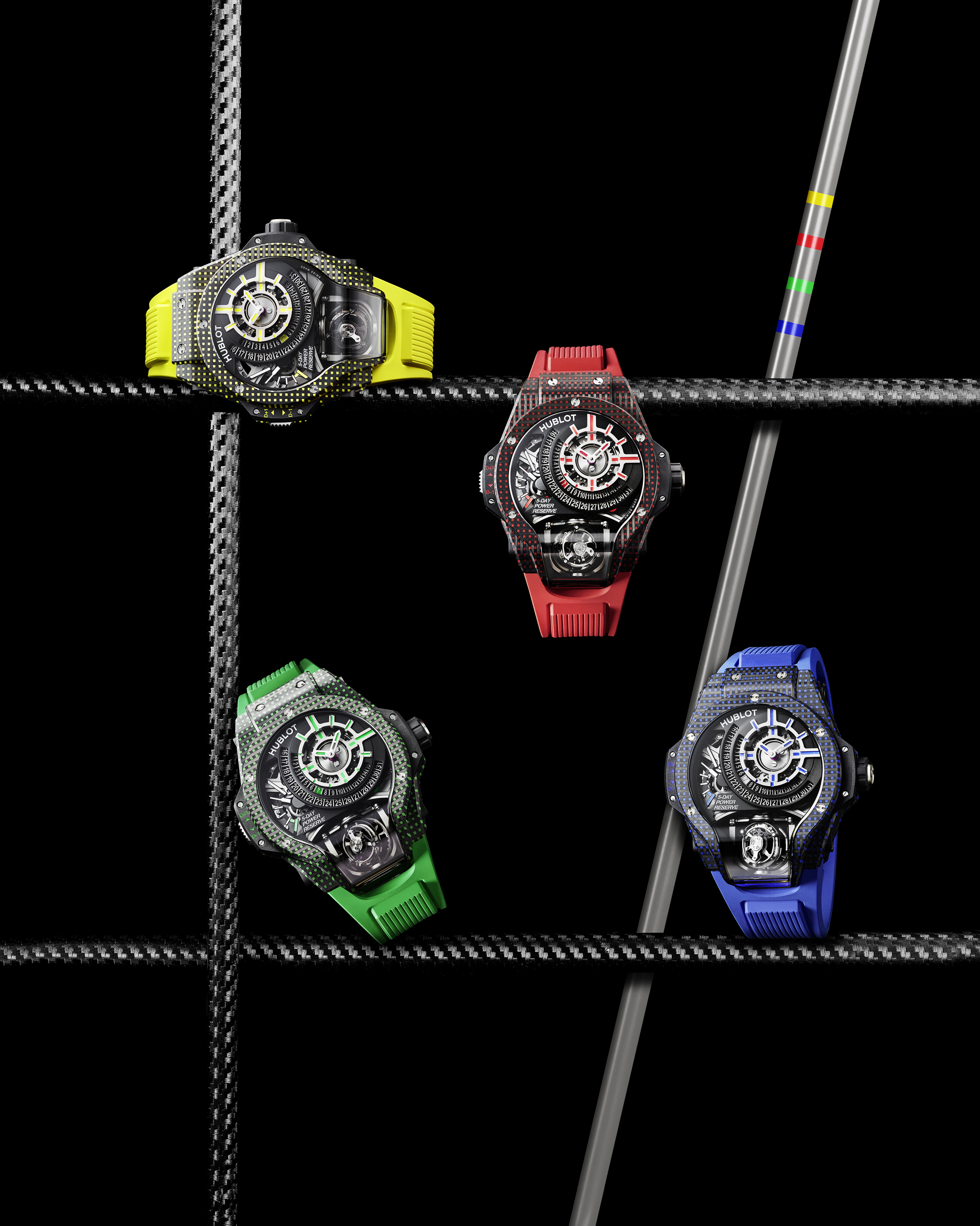 Hublot MP-09 Tourbillon Bi-Axis 5 Days Power Reserve 3D Carbone