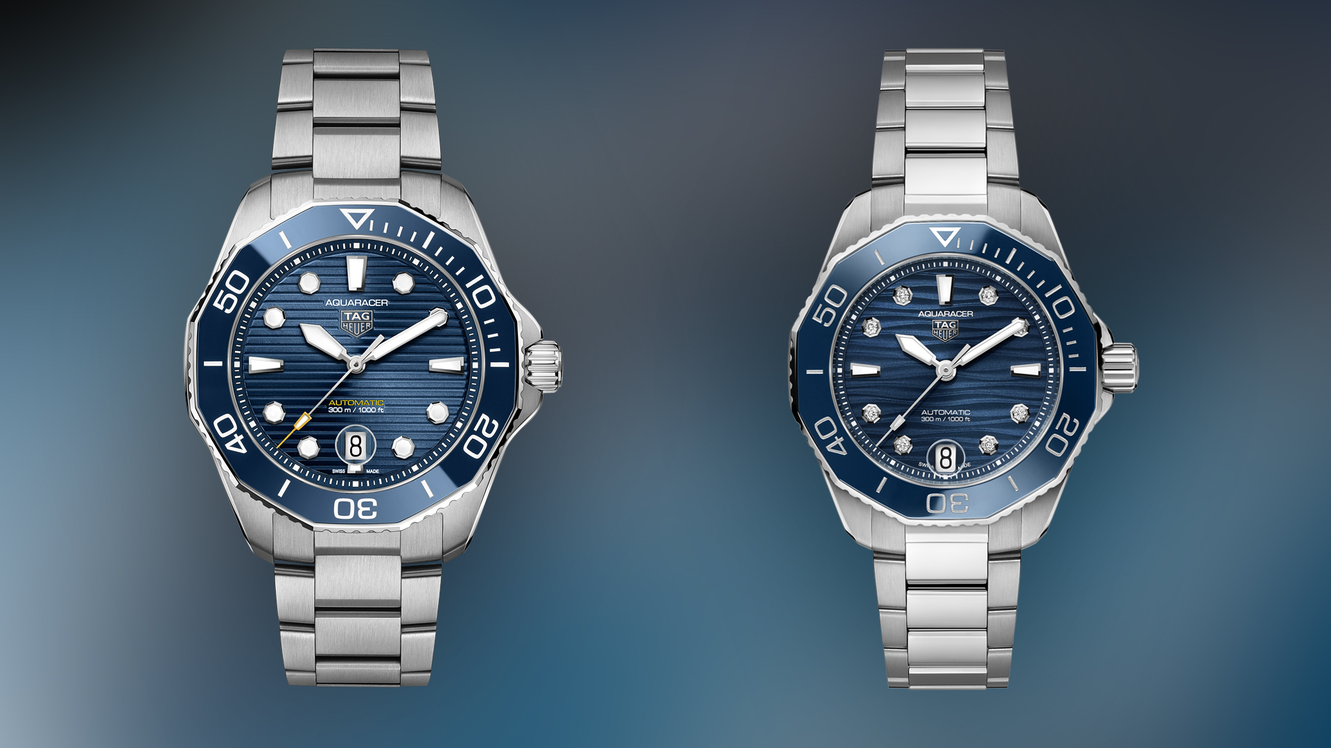 TAG Heuer Aquaracer Professional 300 WBP201B.BA0632 and TAG Heuer Aquaracer Professional 300 WBP231B.BA0618
