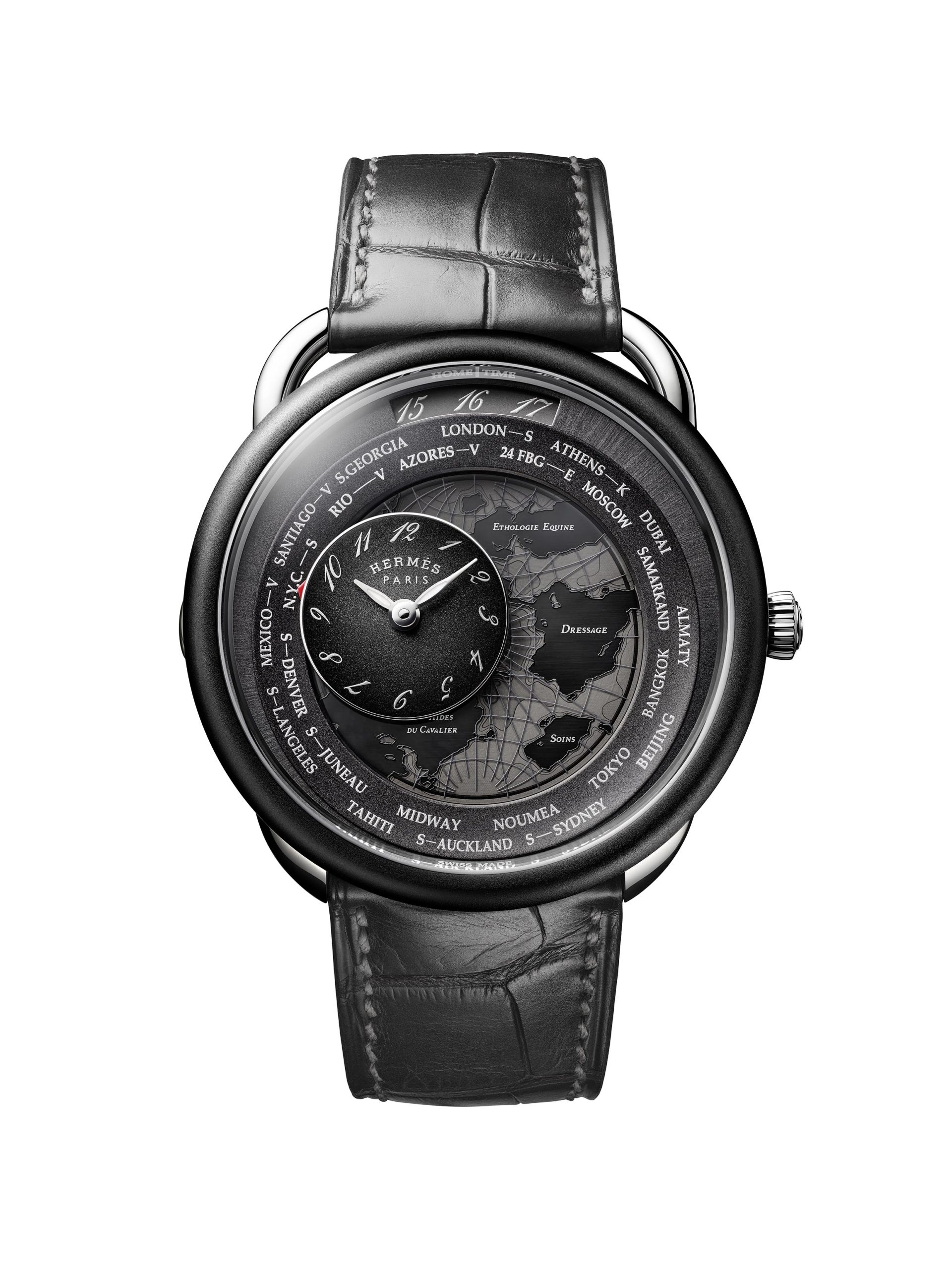 41mm Platinum Arceau Le Temps Voyageur