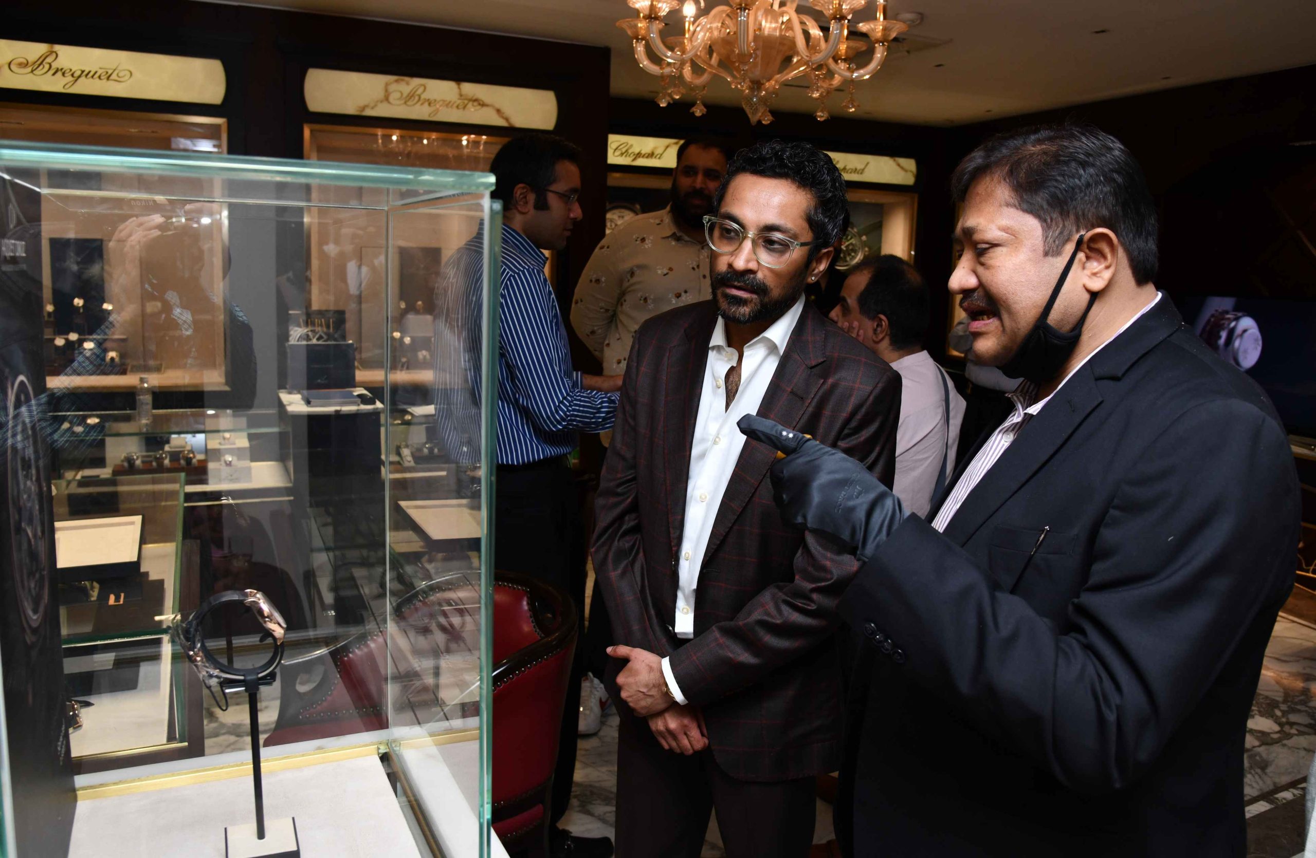 WatchTime India x Jaquet Droz Watch enthusiast Purusharth P Agarrwal admiring the watch