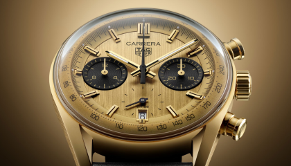 TAG Heuer introduces the new Carrera Chronograph in gold