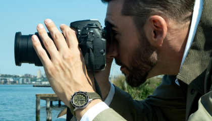 Blancpain’s new Air Command flyback chronograph now in camouflage green