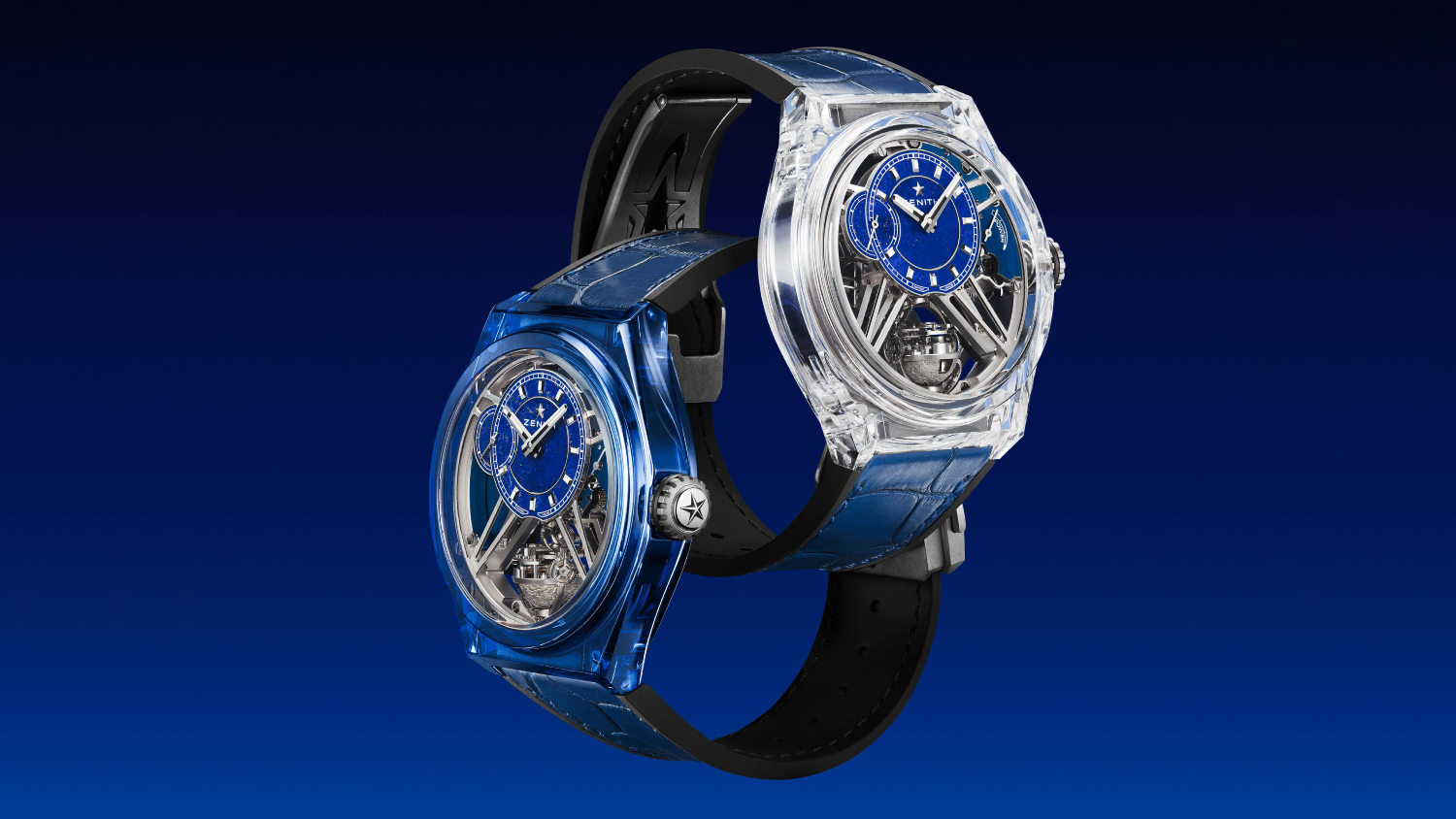 Zenith defies the laws of gravity with two new limited editions of Defy Zero G Sapphire