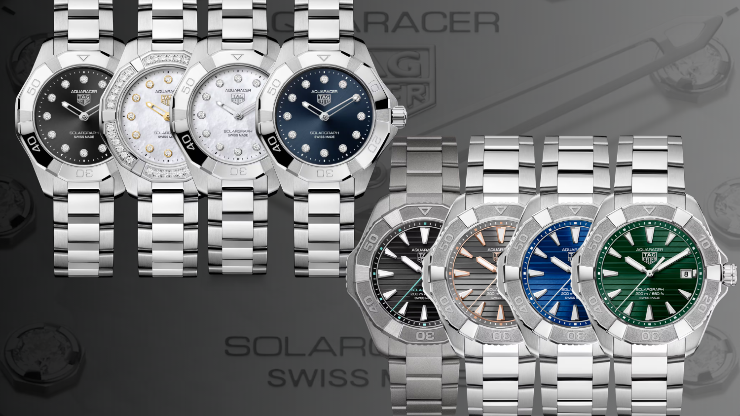 TAG Heuer’s new Aquaracer models in 28 and 40 mm