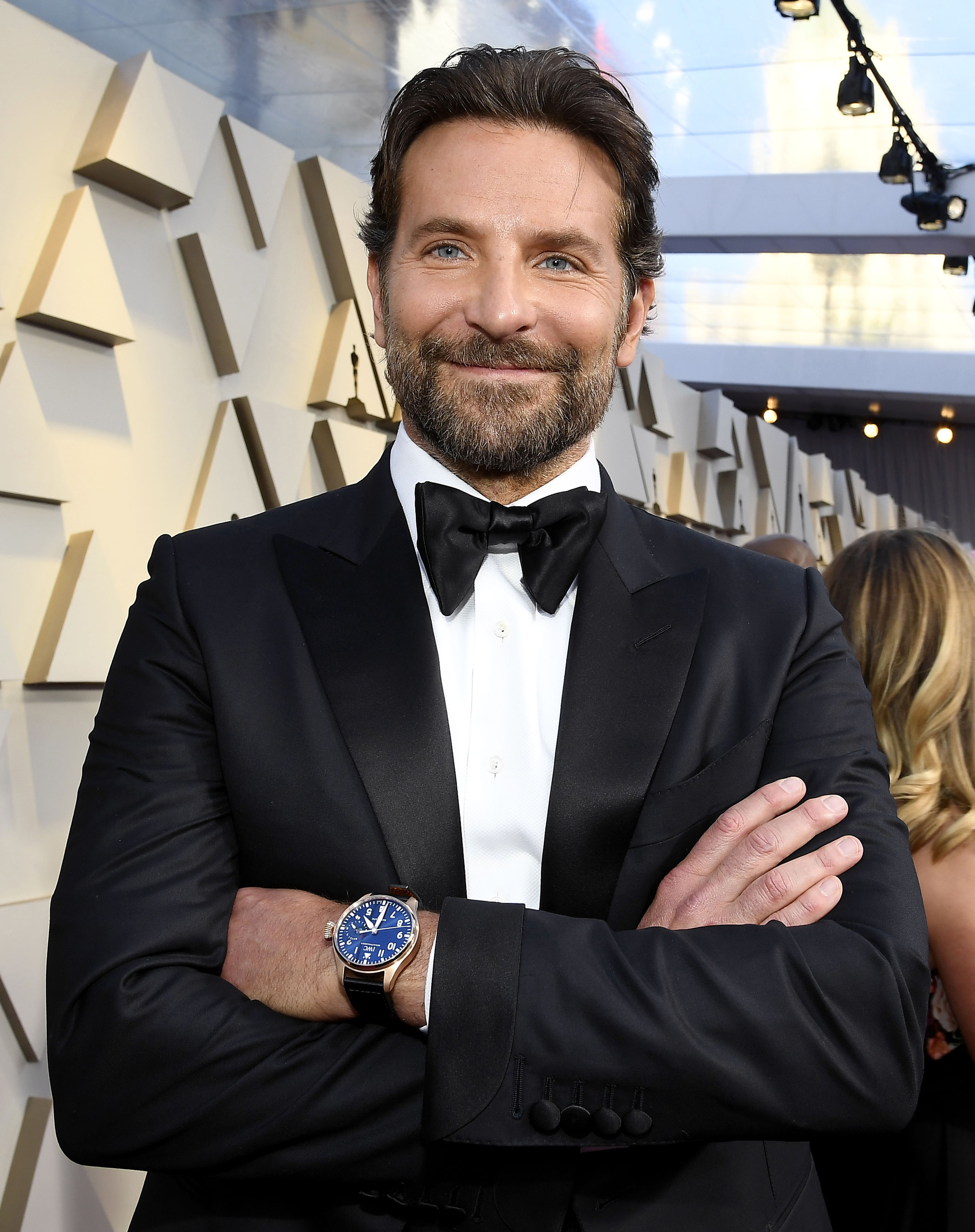 Bradley Cooper wearing the Big Pilot’s Watch Single Piece (IW500923) which will be auctioned by Sotheby's for the Antoine de Saint-Exupéry Youth Foundation.