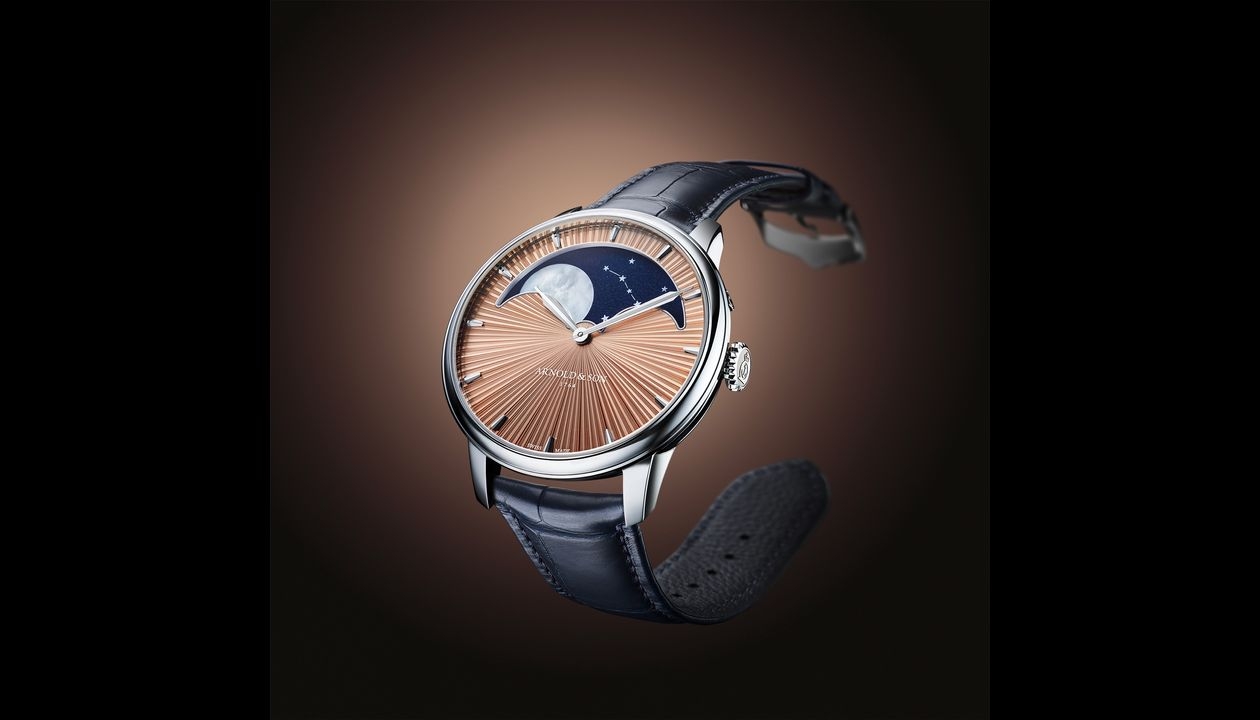 Arnold & Son’s new Perpetual Moon 41.5 comes in platinum and red gold