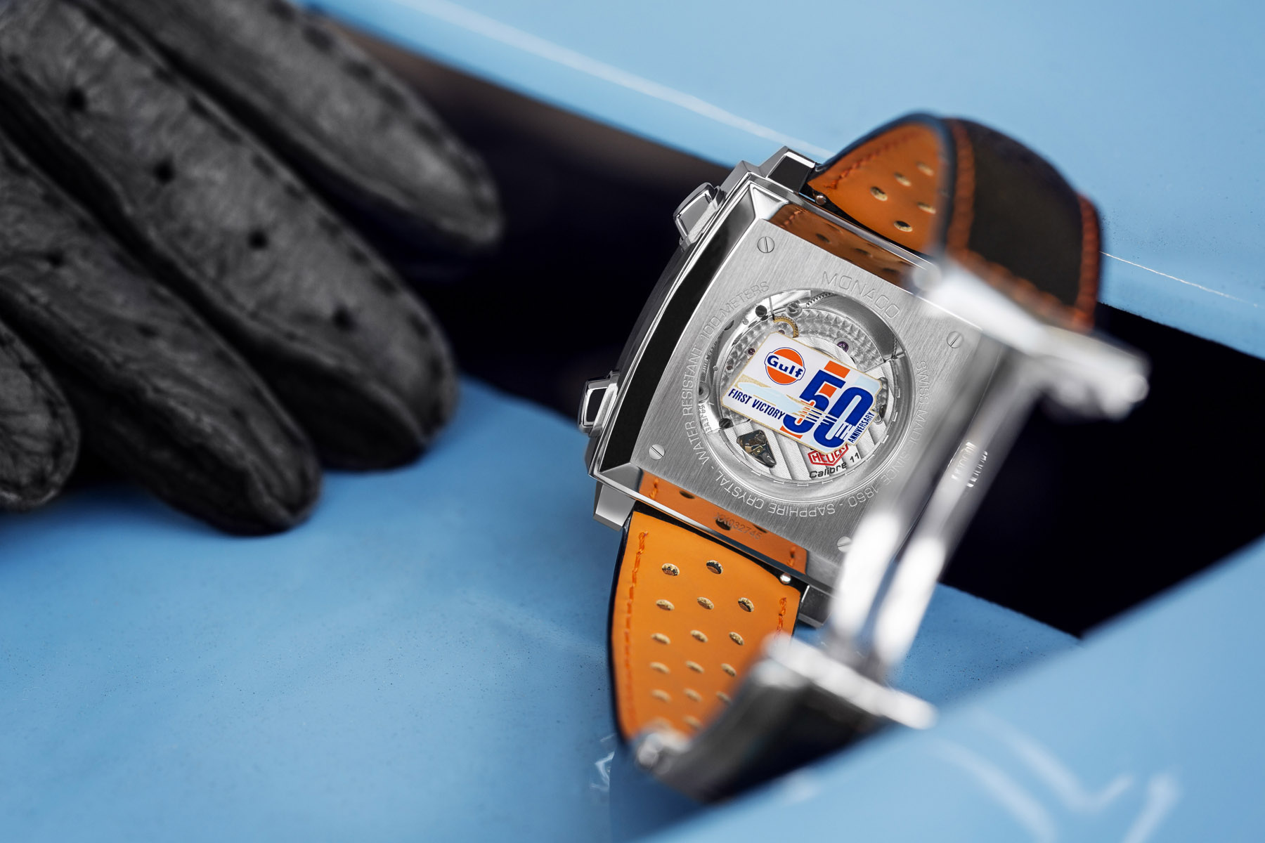 TAG Heuer Monaco Gulf Fiftieth Anniversary caseback