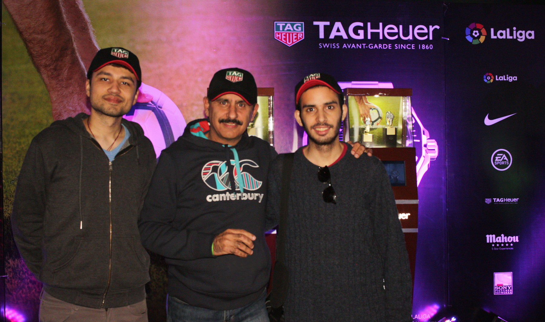 Guests at the TAG VIP lounge booth