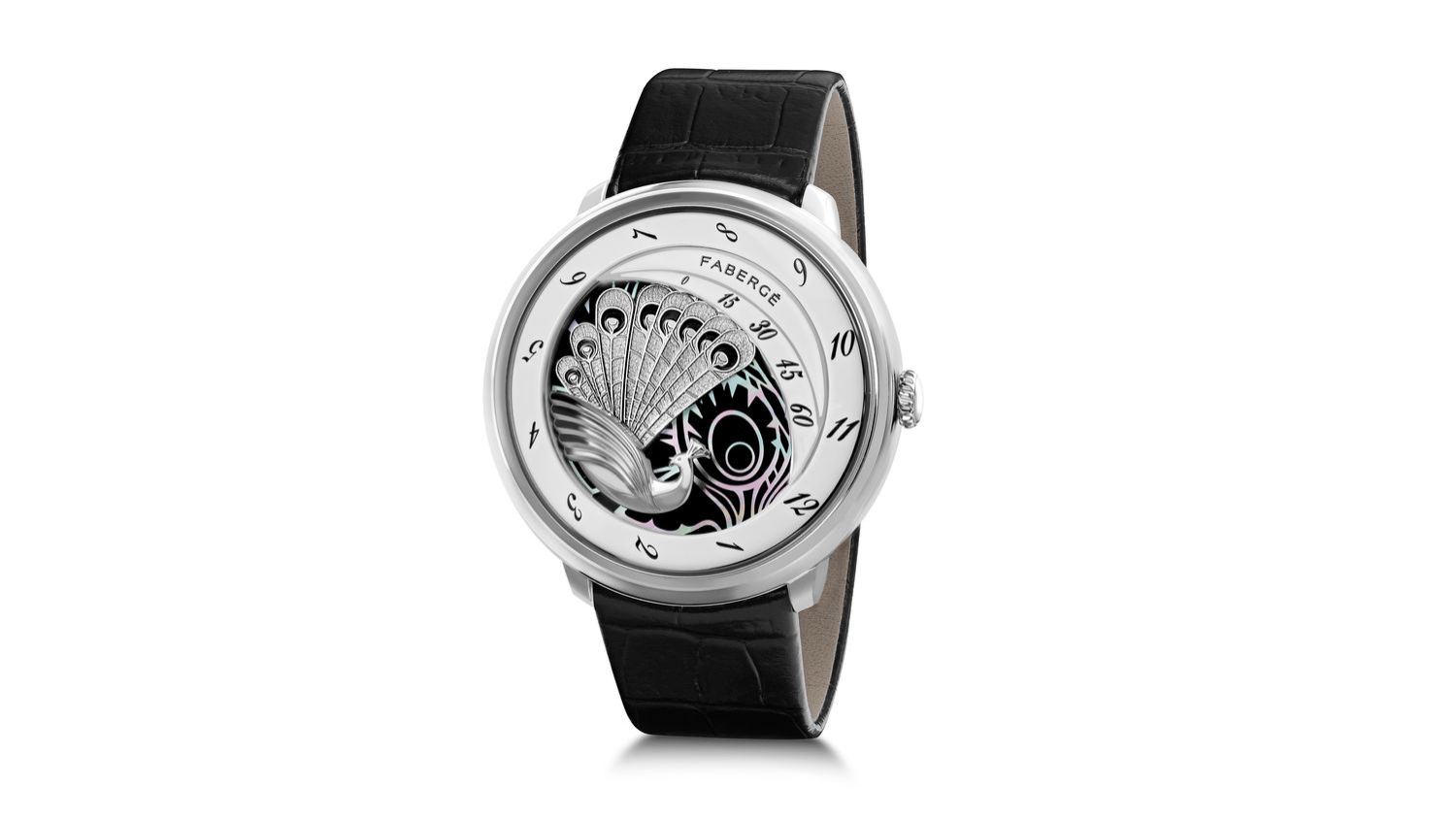 Fabergé unveils new Compliquée Peacock Arte timepieces