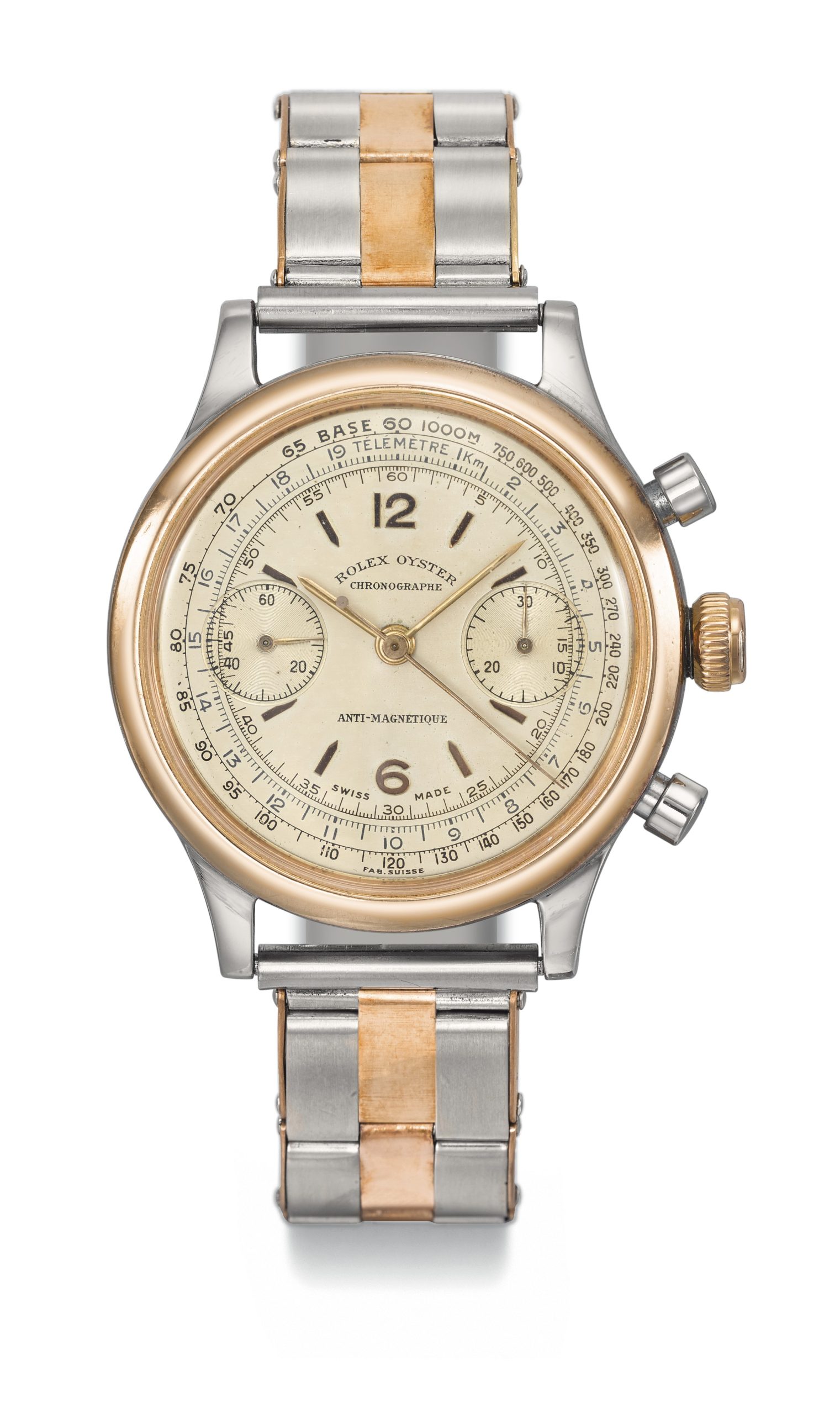 The property of the famous Pop Art legend Andy Warhol, the Rolex reference 3525 steel and gold chronograph is one of the most sought-after models after the iconic Paul Newman “Panda” Cosmograph. 