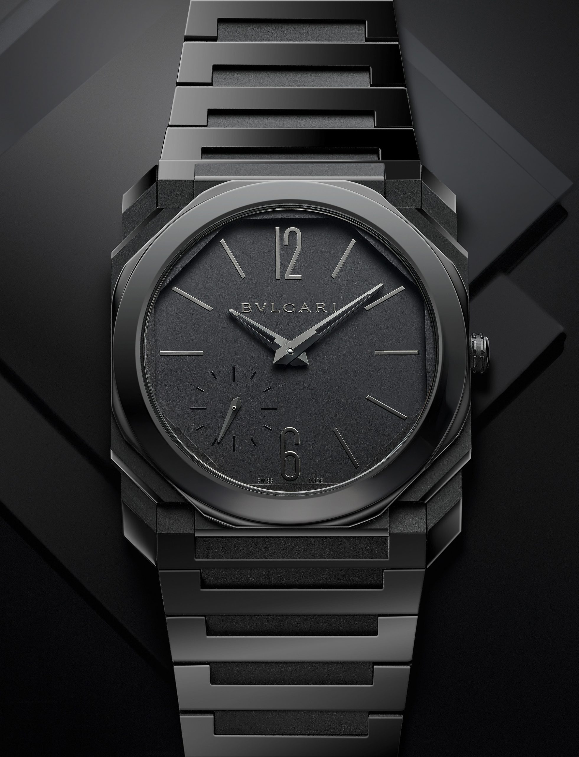 Octo Finissimo Automatic Black Sandblast-Polished Ceramic