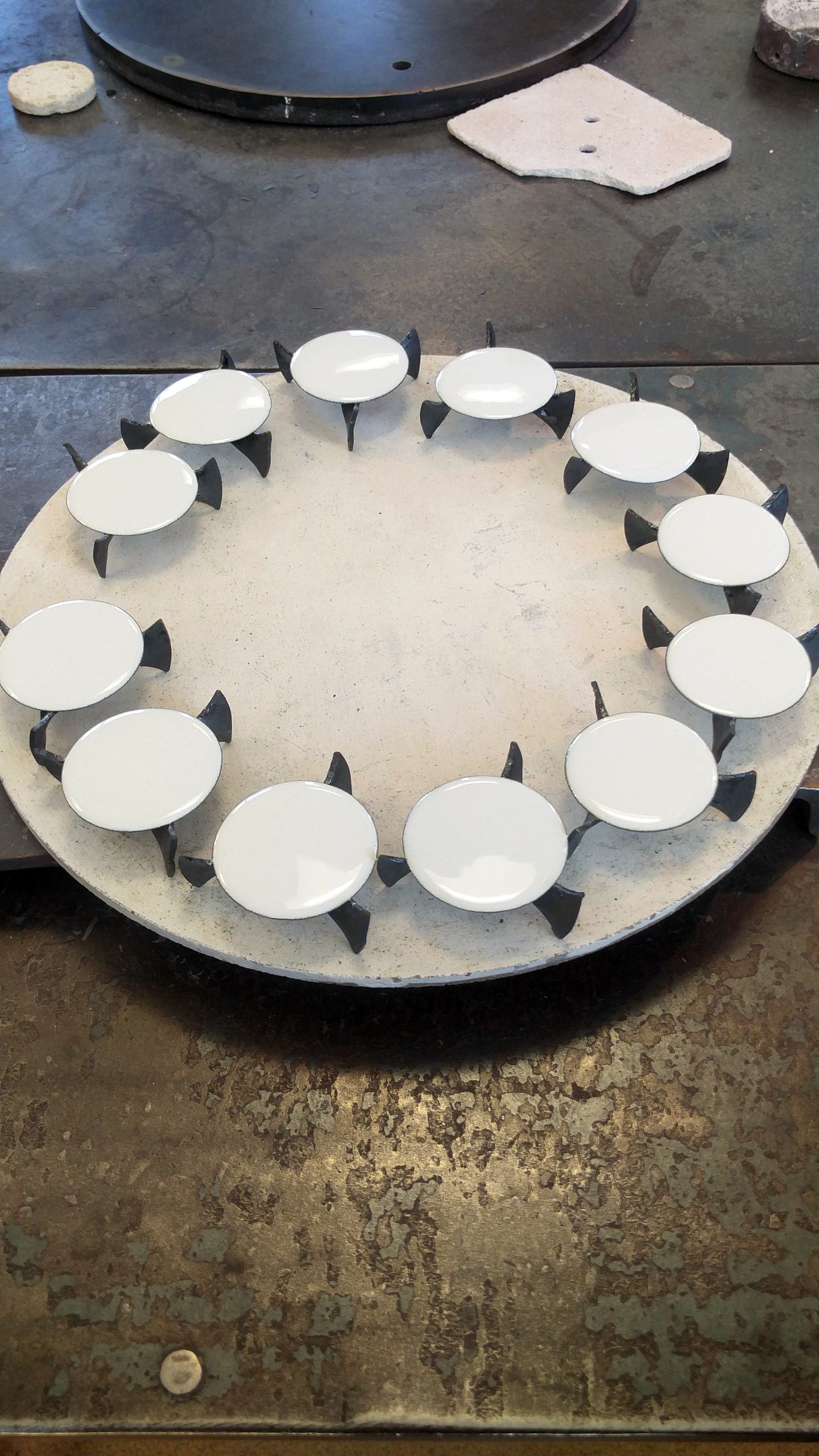 The dials, fresh out from the oven