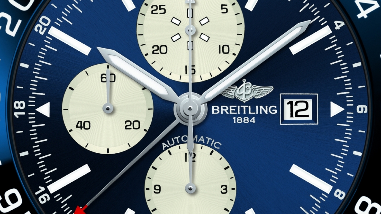 Breitling’s Chronoliner now in Bronze & Blue