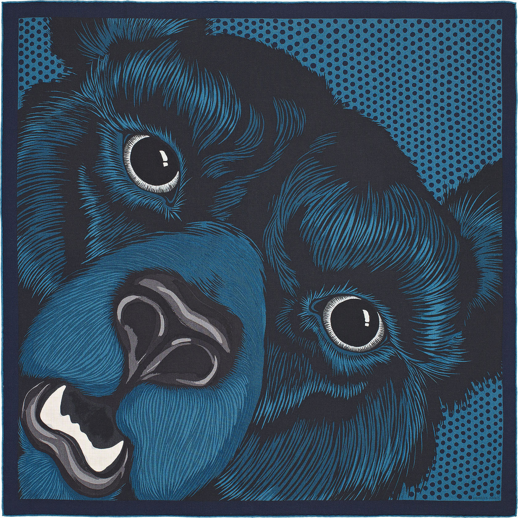 The inspiration for the Slim d'Hermès GRRRR originated from an Hermès silk scarf for men, designed by the artist Alice Shirley.