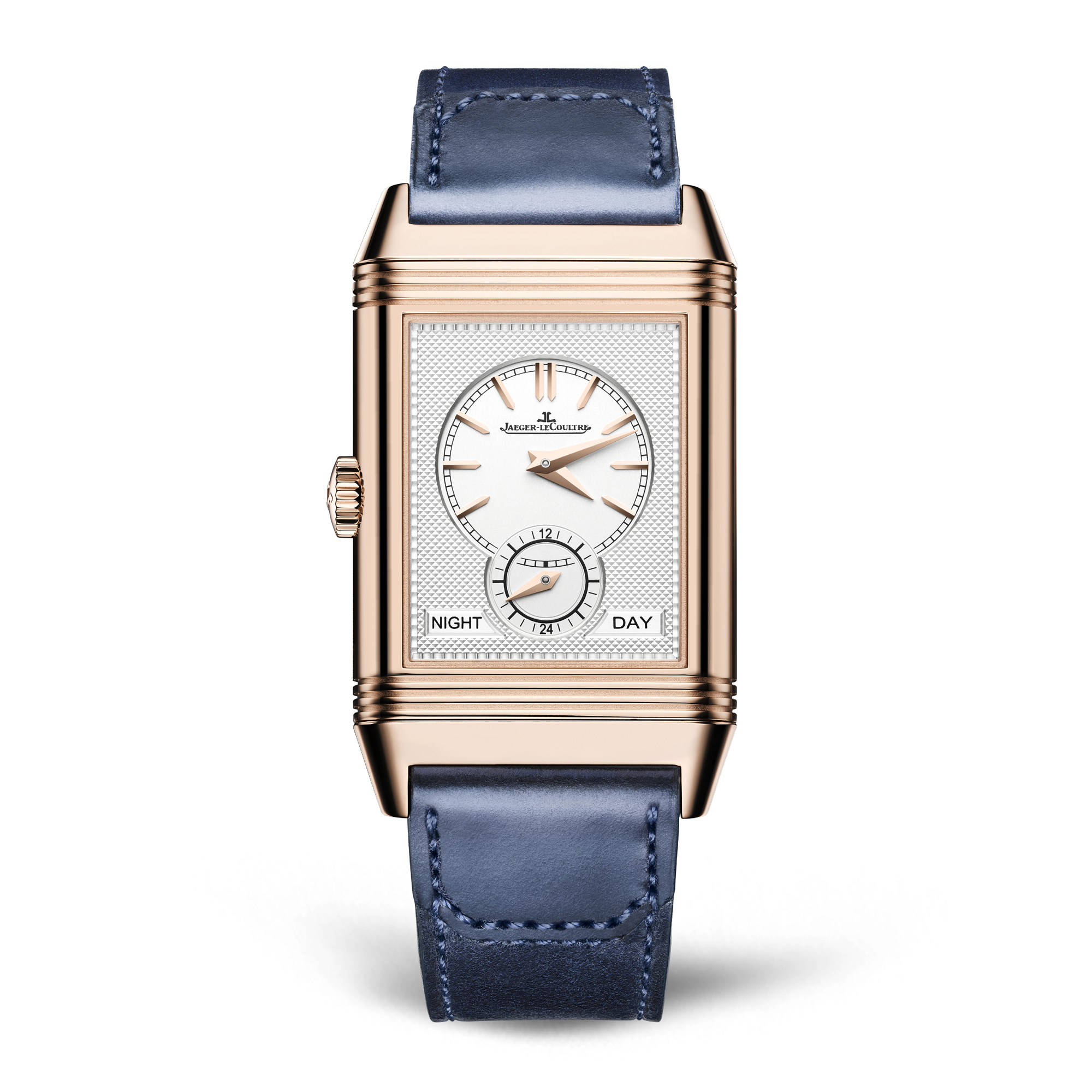 The reverse features a silvered guilloche motif. The Reverso Tribute Duoface Fagliano Limited comes in a handmade Cordovan leather strap by Casa Fagliano. 