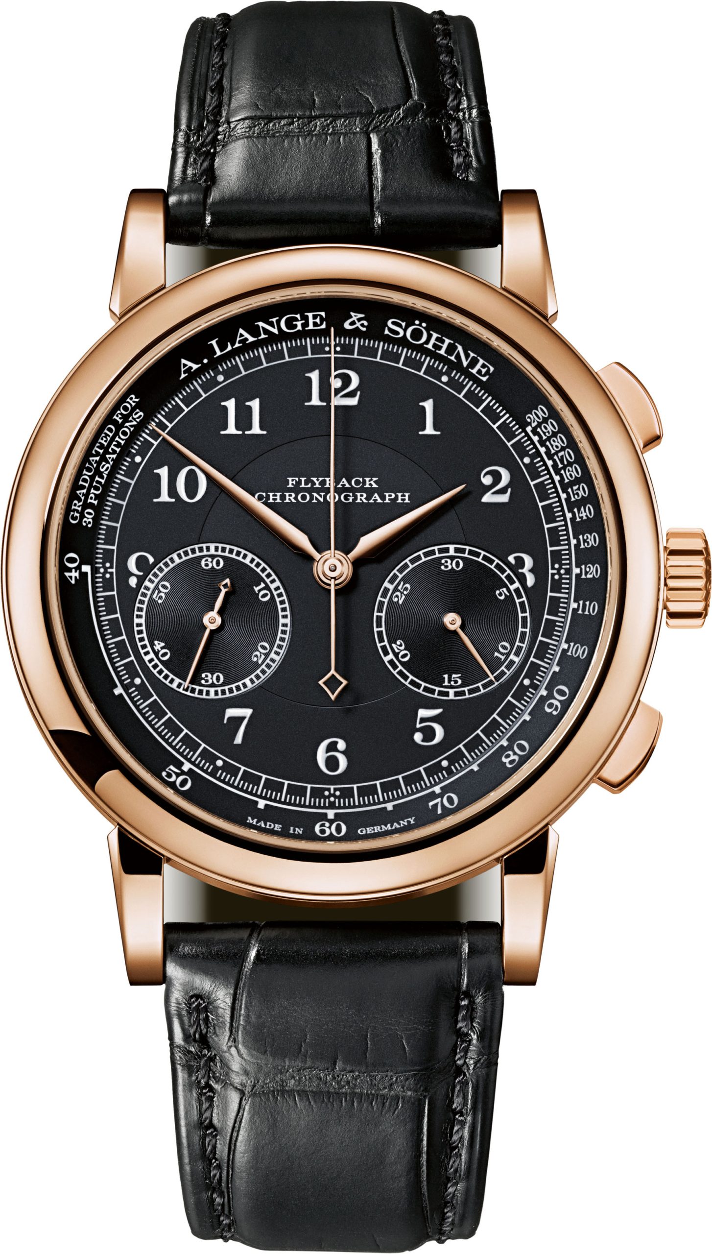 1815 Chronograph in pink-gold with black dial