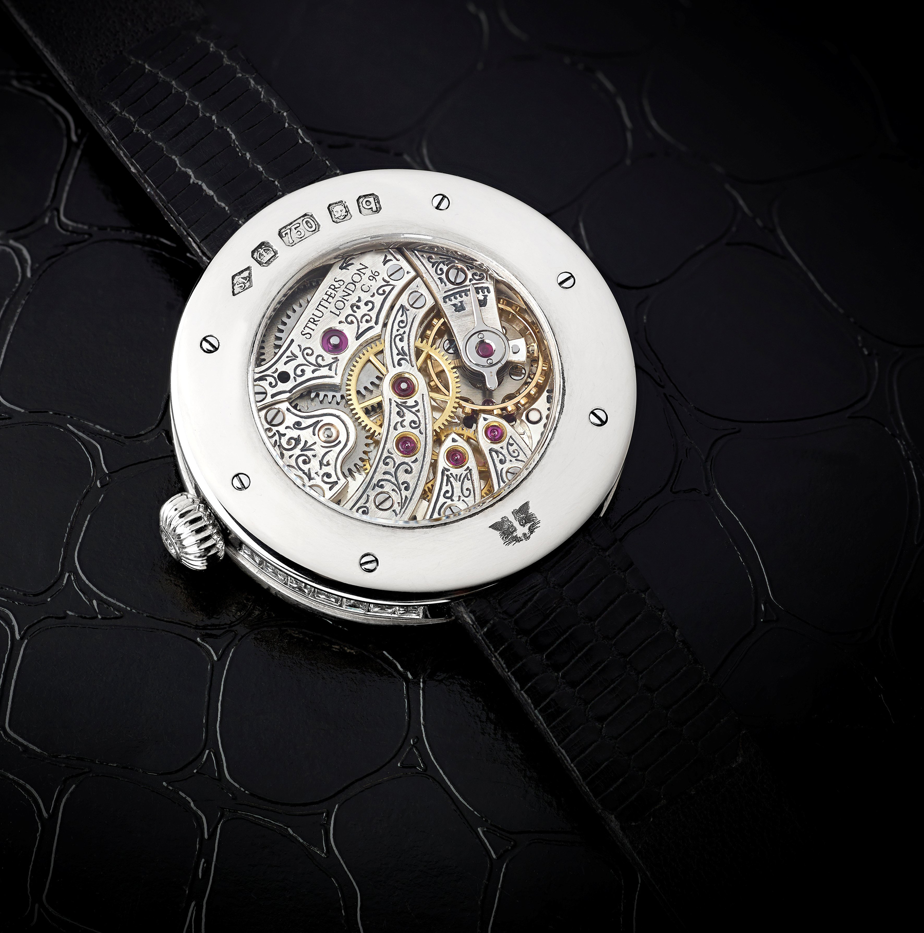 Struthers diamond watch back