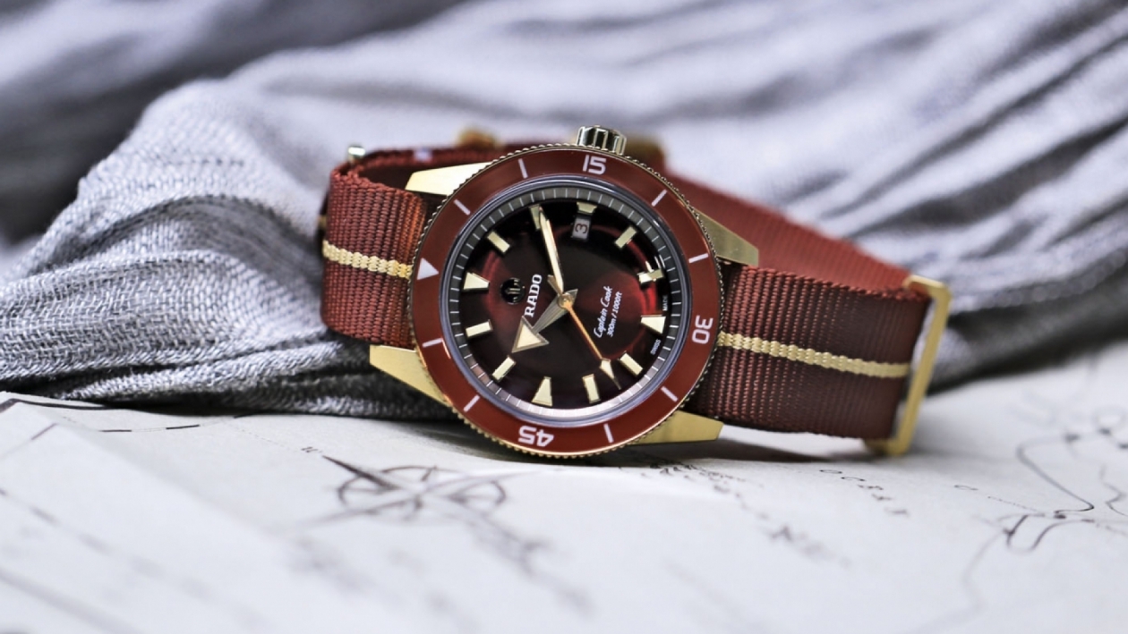 Rado’s Captain Cook Watch Gets A Burgundy Update