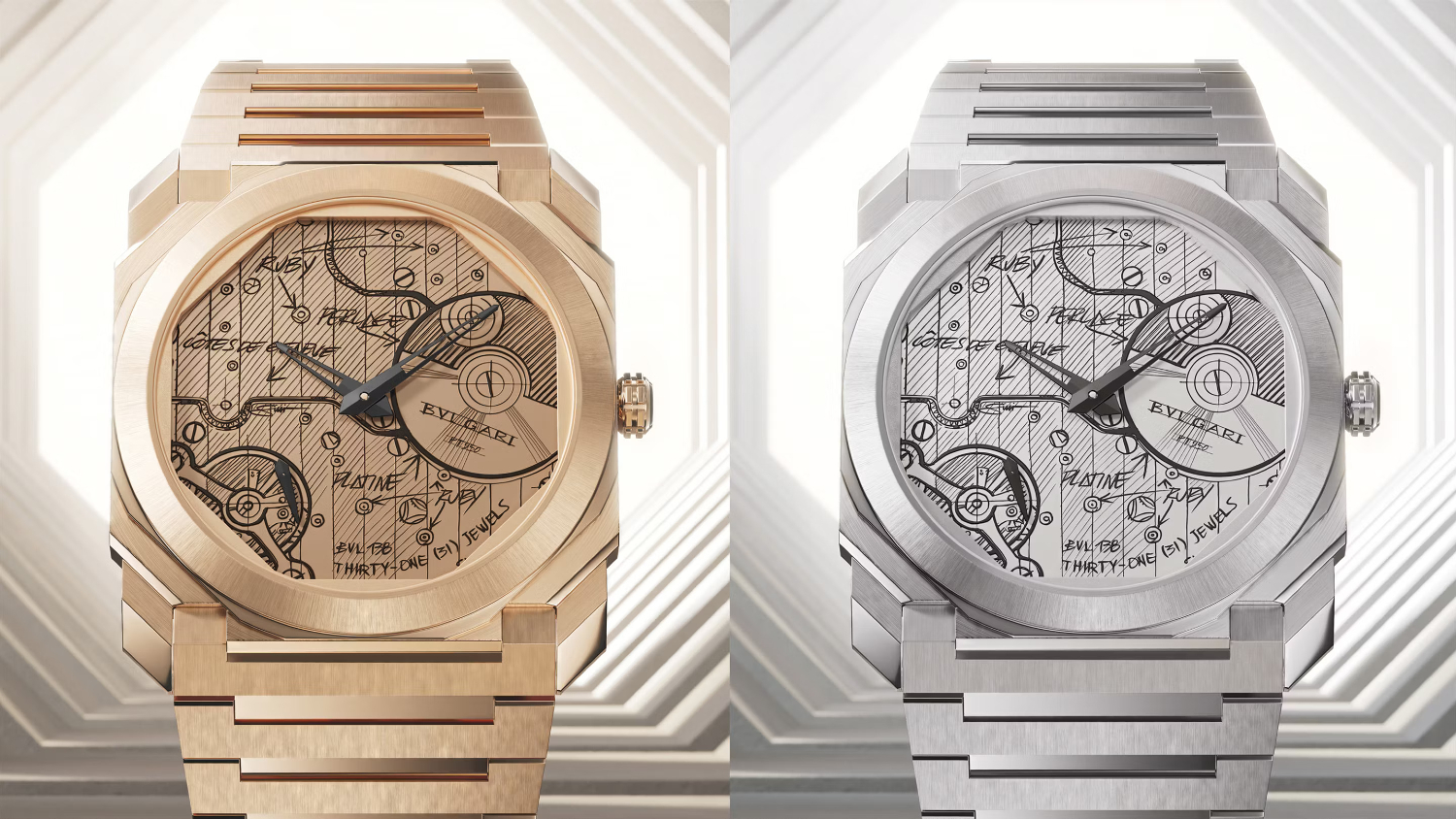 Sketchy Business: Bulgari launches the second phase of the limited edition Octo Finissimo sketch pieces