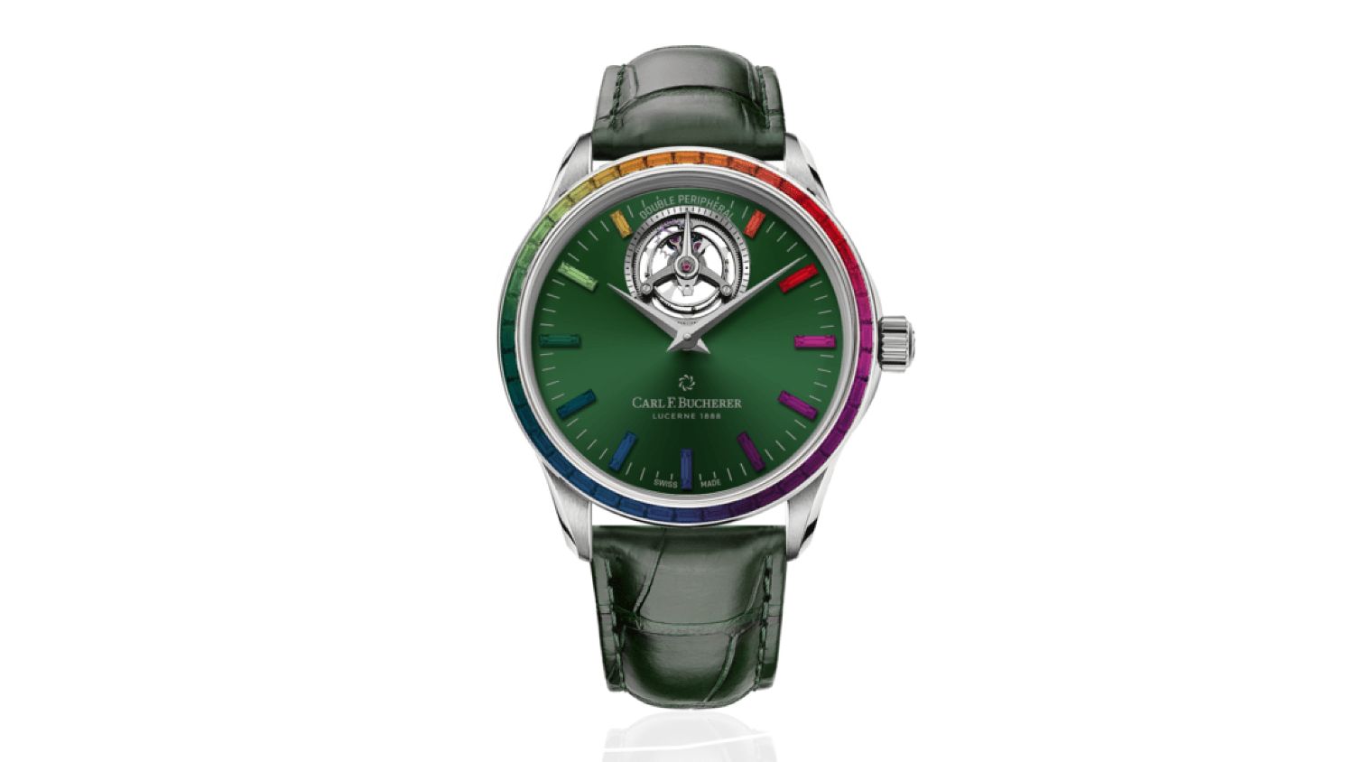 Dubai Watch Week 2023: Carl F. Bucherer’s Manero Tourbillon Double Peripheral ‘Green Paradise’ and Manero Minute Repeater  in Titanium